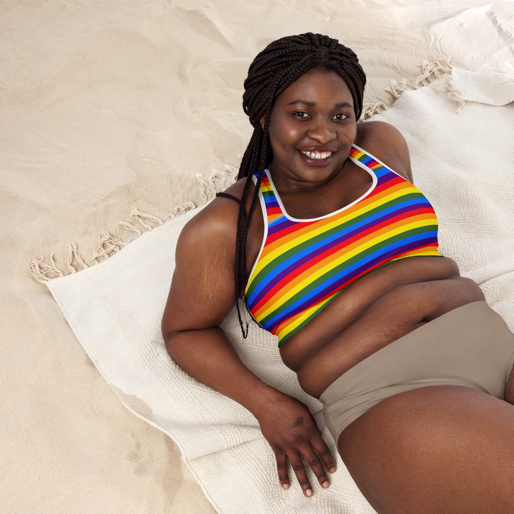 Pride Rainbow Padded Gym & Sports Bra