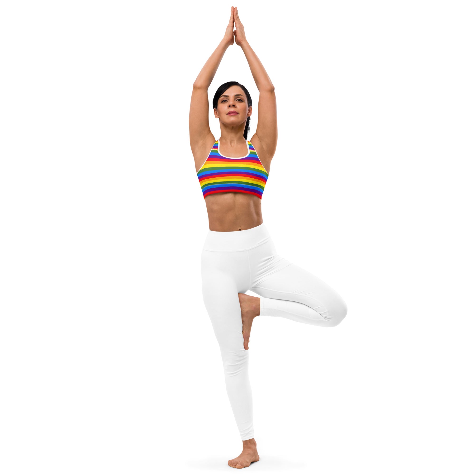 Pride Rainbow Padded Gym & Sports Bra