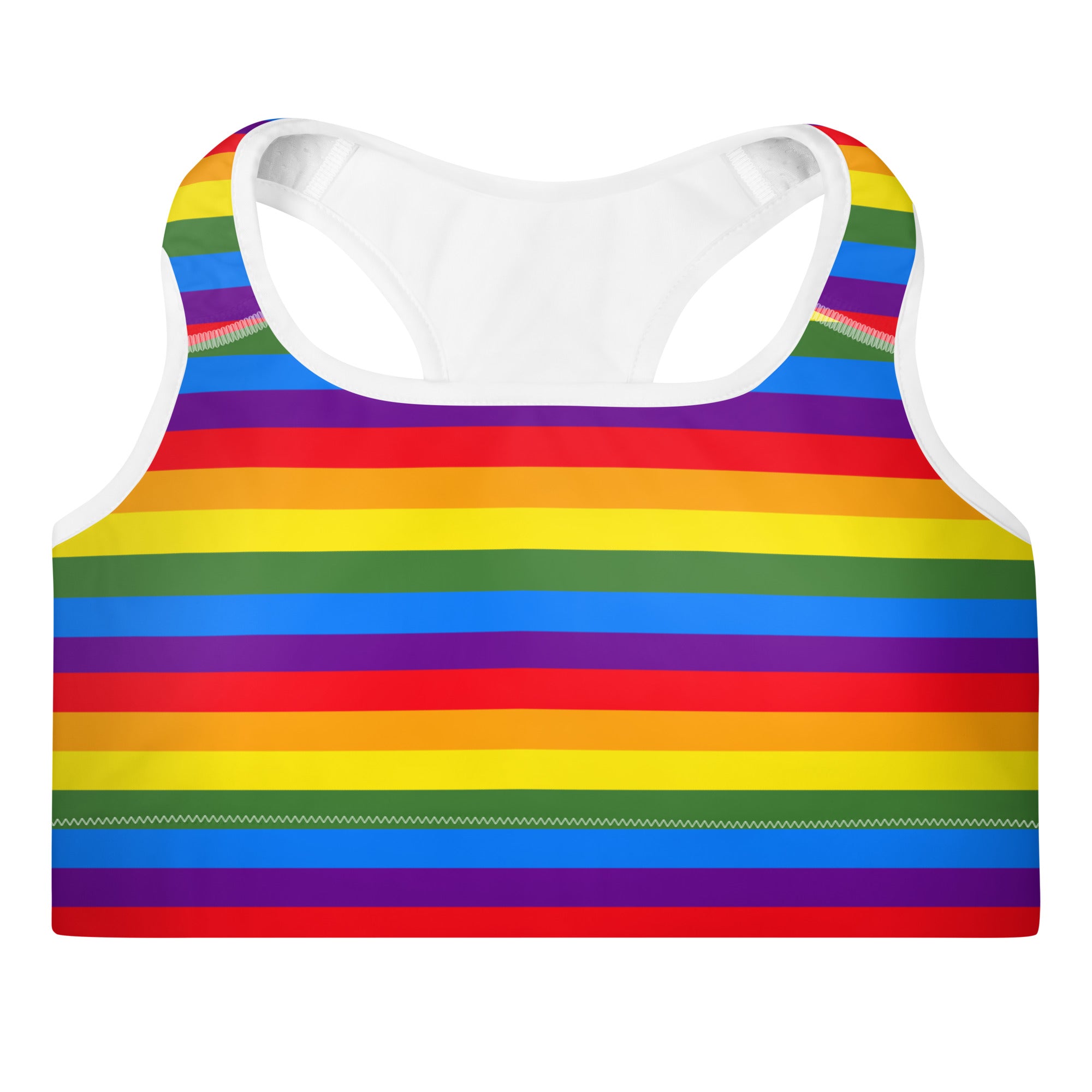 Pride Rainbow Padded Gym & Sports Bra