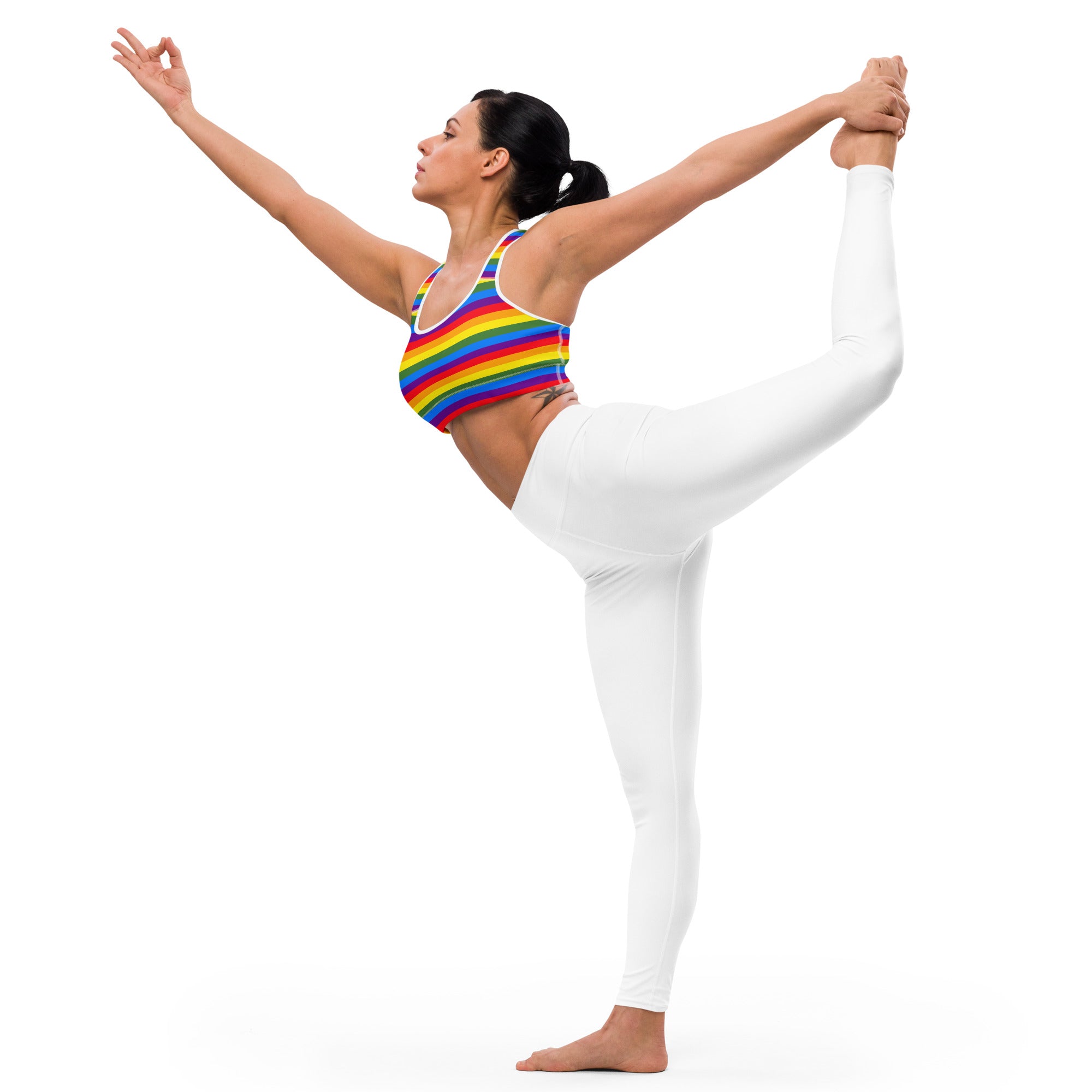 Pride Rainbow Padded Gym & Sports Bra