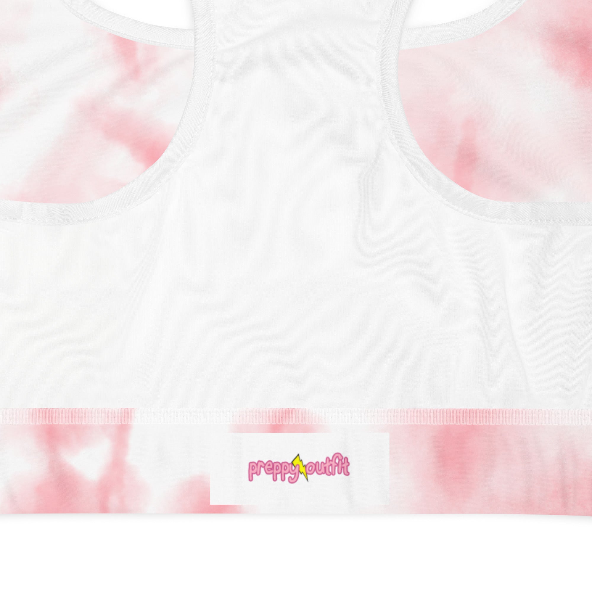 Cute Pink Tie Dye Padded Gym & Sports Bra