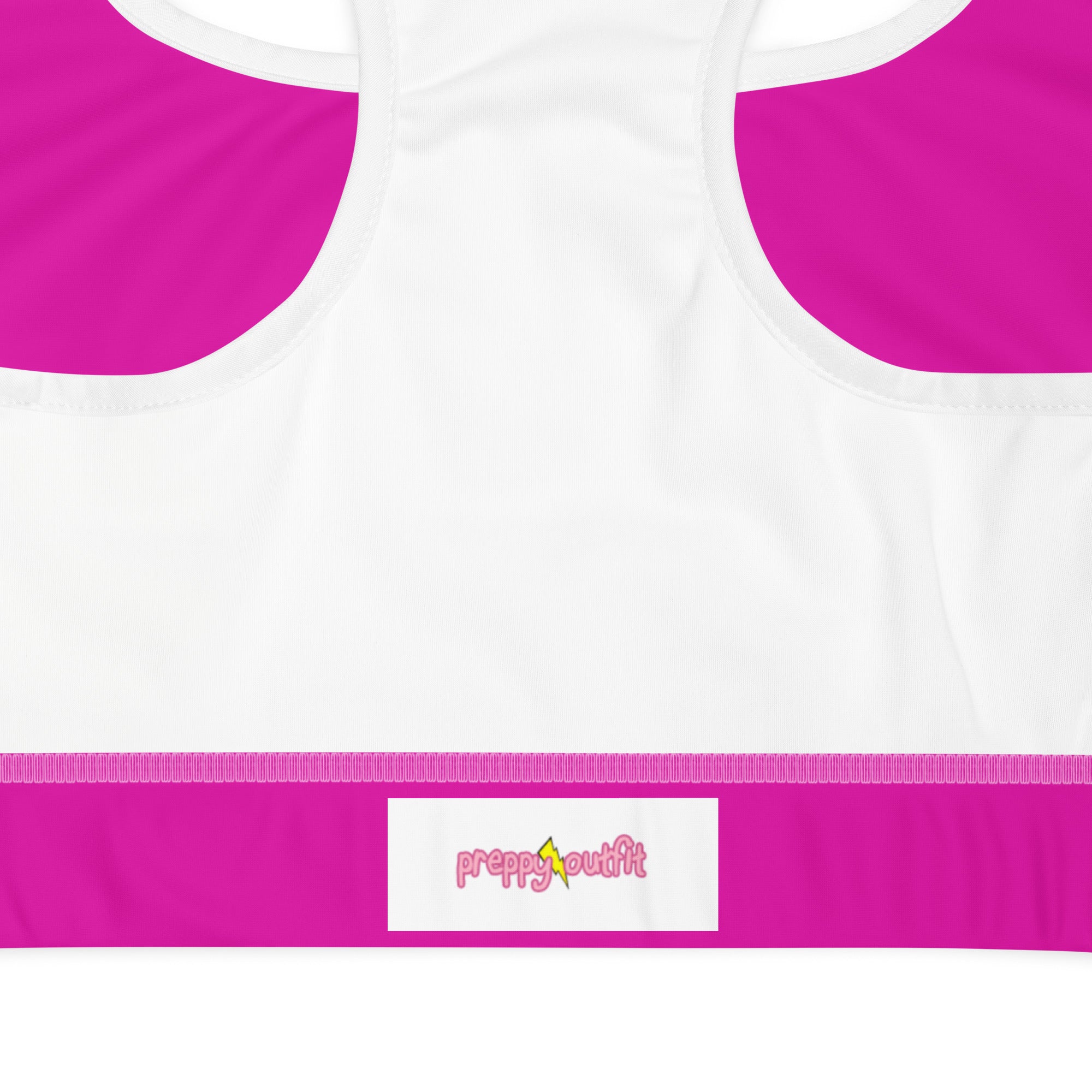 Neon Pink Padded Sports Workout Bra
