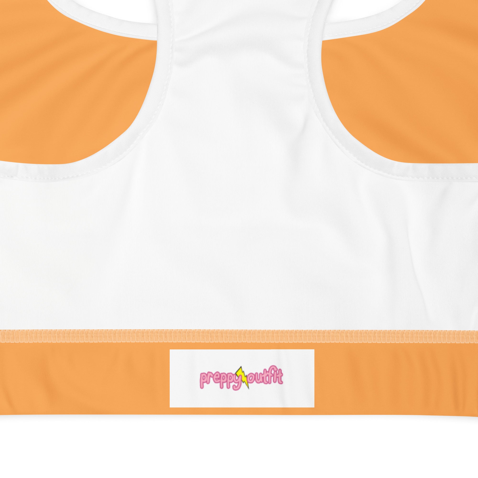 Sporty Orange Padded Gym Sports & Workout Bra