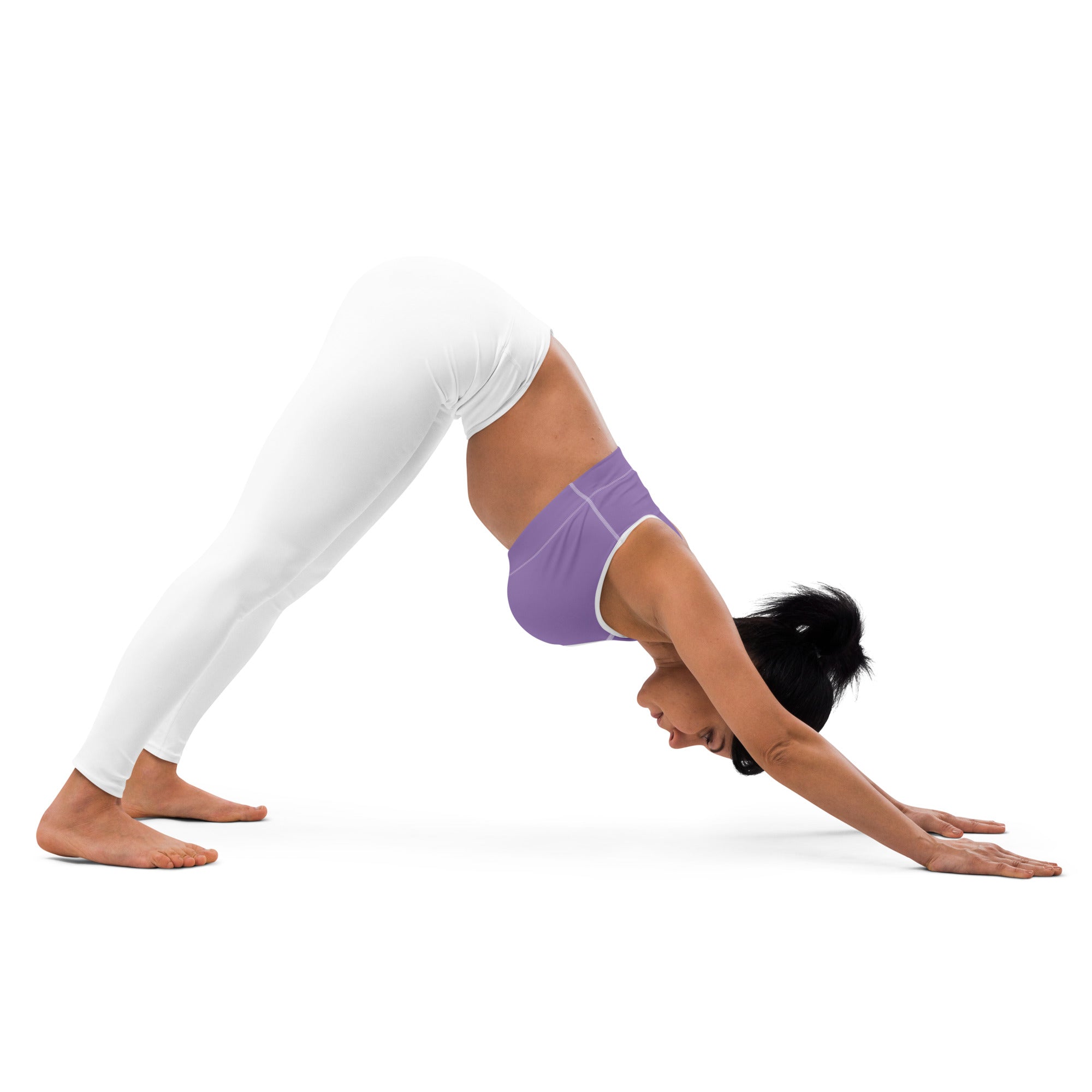 Preppy Minimal Lavender Padded Sports Bra