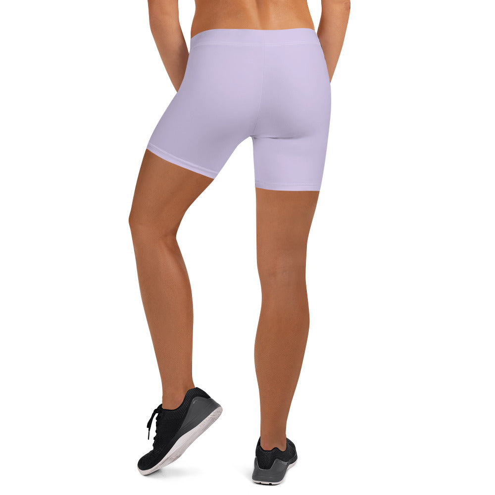 Preppy Plain Purple Tight Shorts for Women