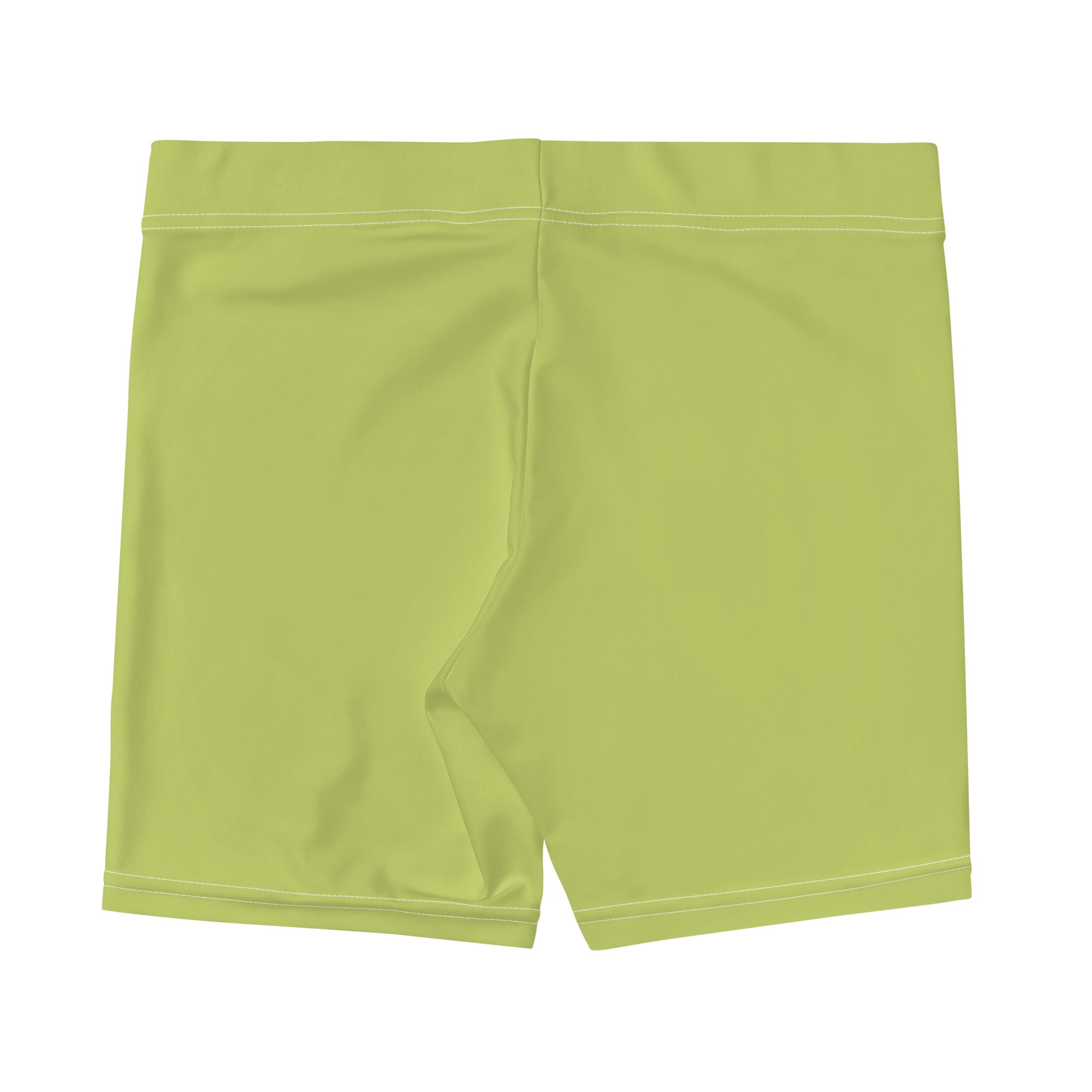 Preppy Plain Olive Green Tight Shorts for Women