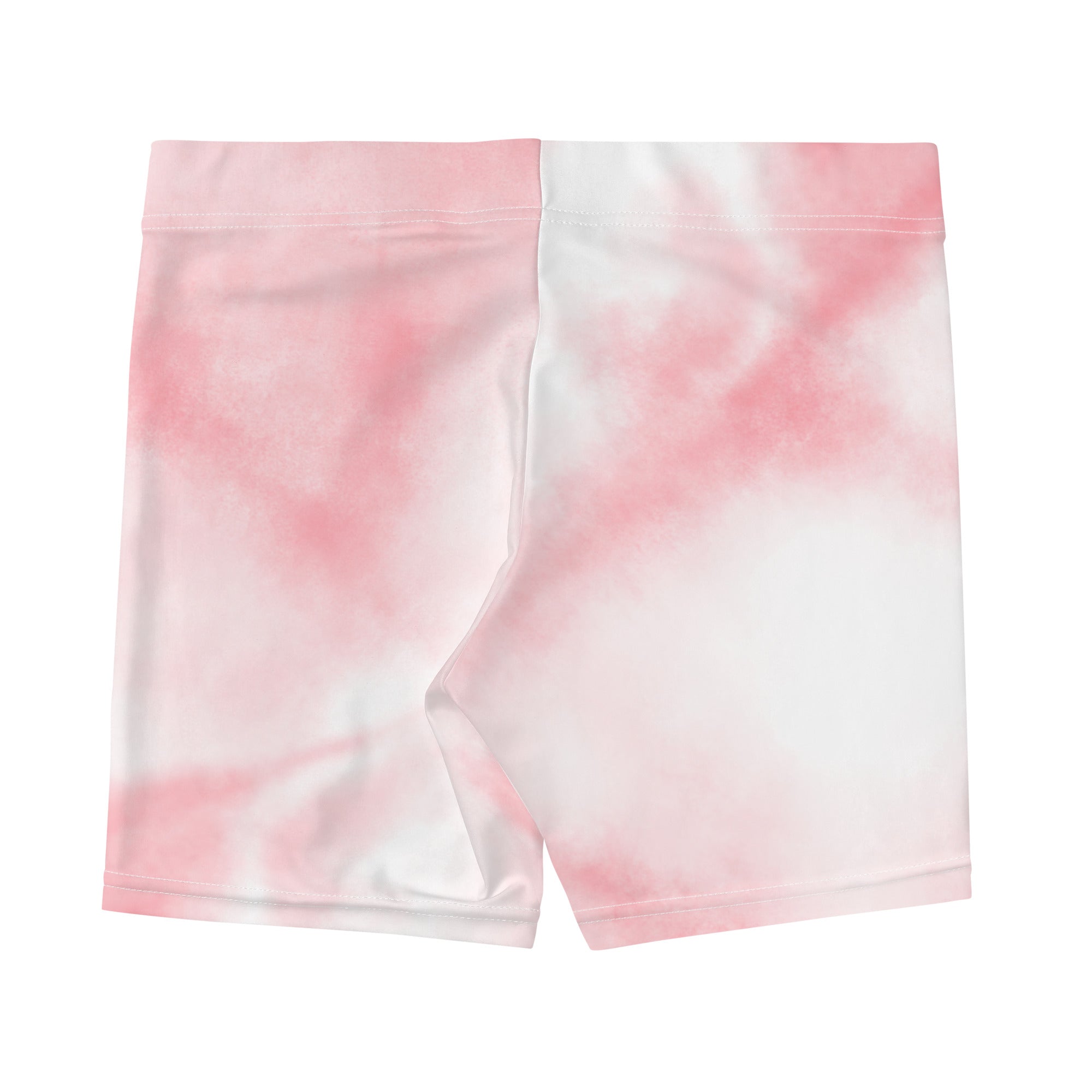 Aesthetic Pink Tie Dye Tight Shorts for Women