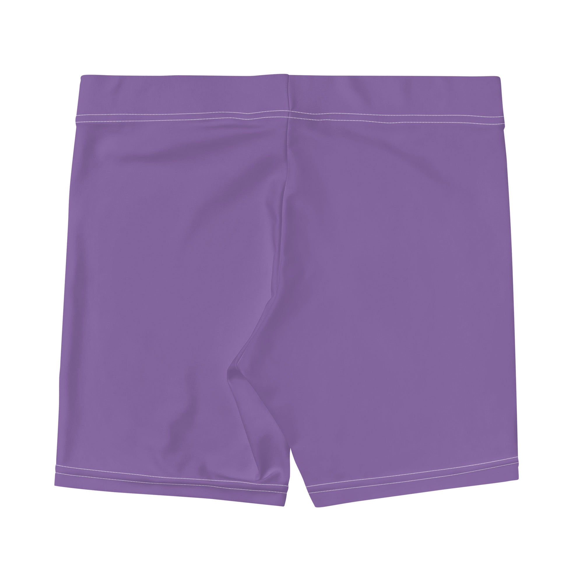 Preppy Minimal Lavender Tight Shorts for Women