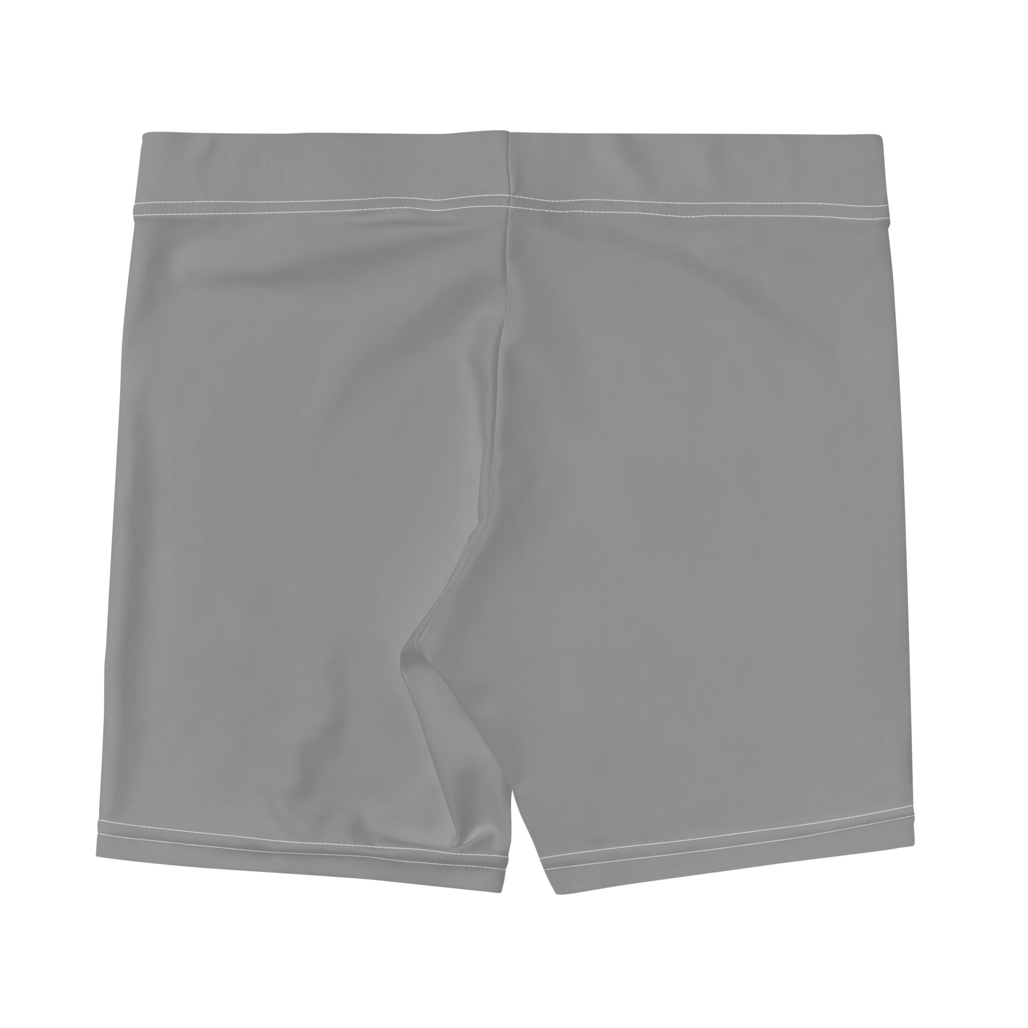 Preppy Aesthetic Grey Plain Tight Shorts for Women