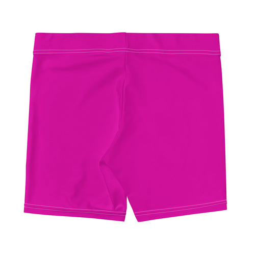 Neon Pink Workout Tight Shorts for Women