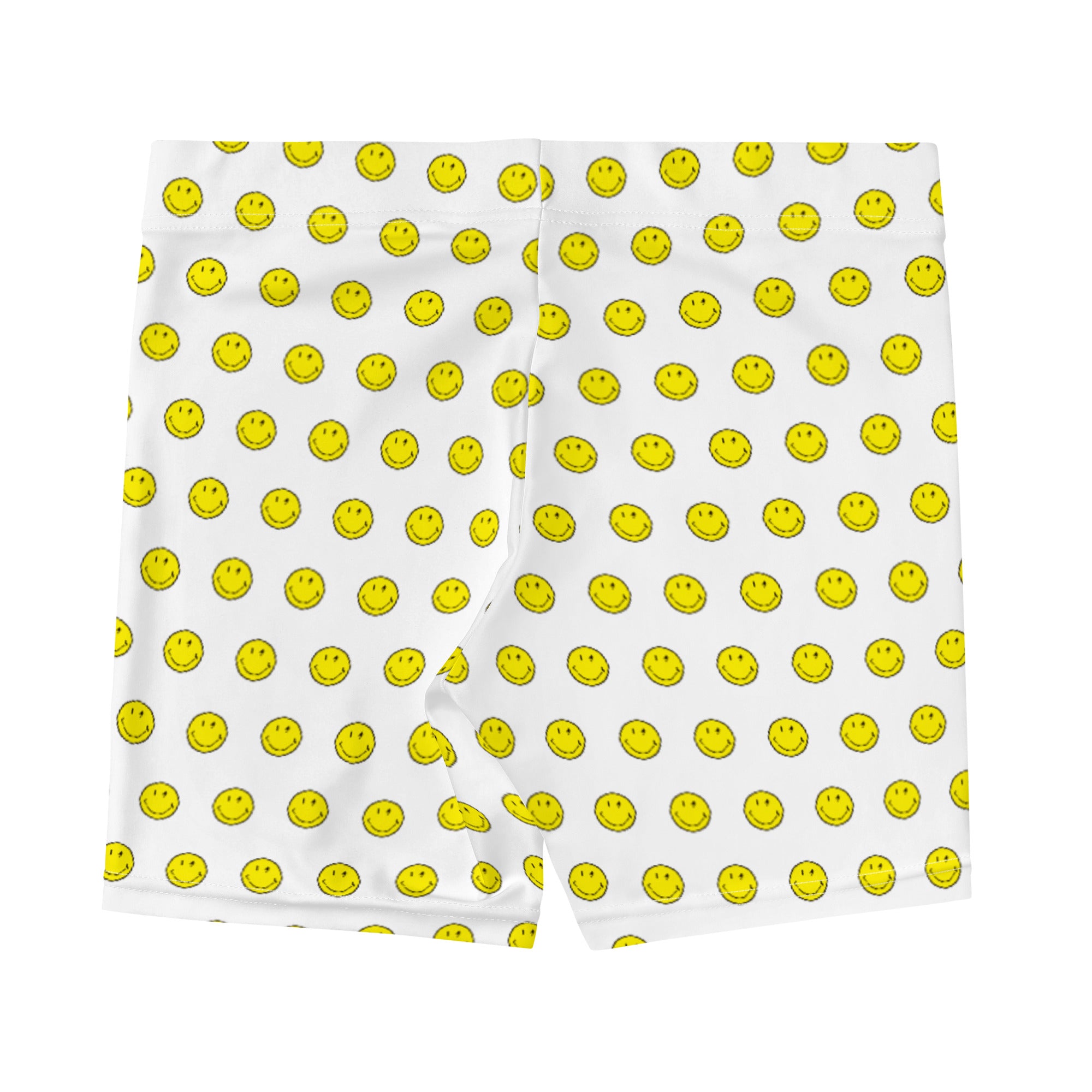 Preppy Smiley Face Running Tight Shorts for Women