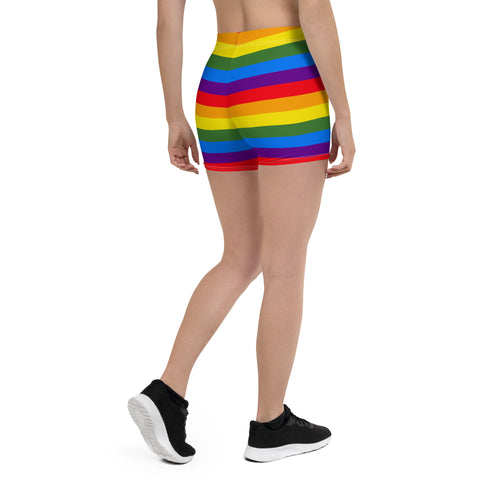 Pride Rainbow Running Tight Shorts for Women