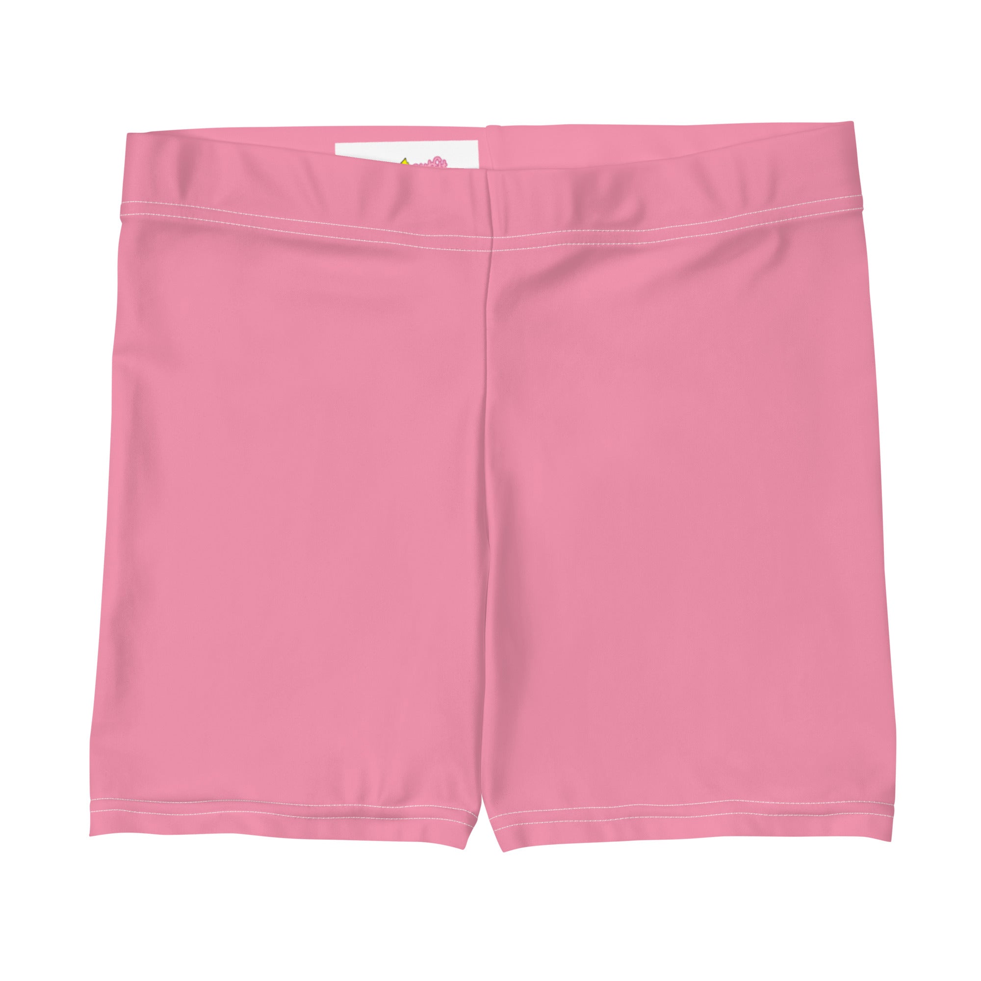 Preppy Plain Pink Tight Shorts for Women