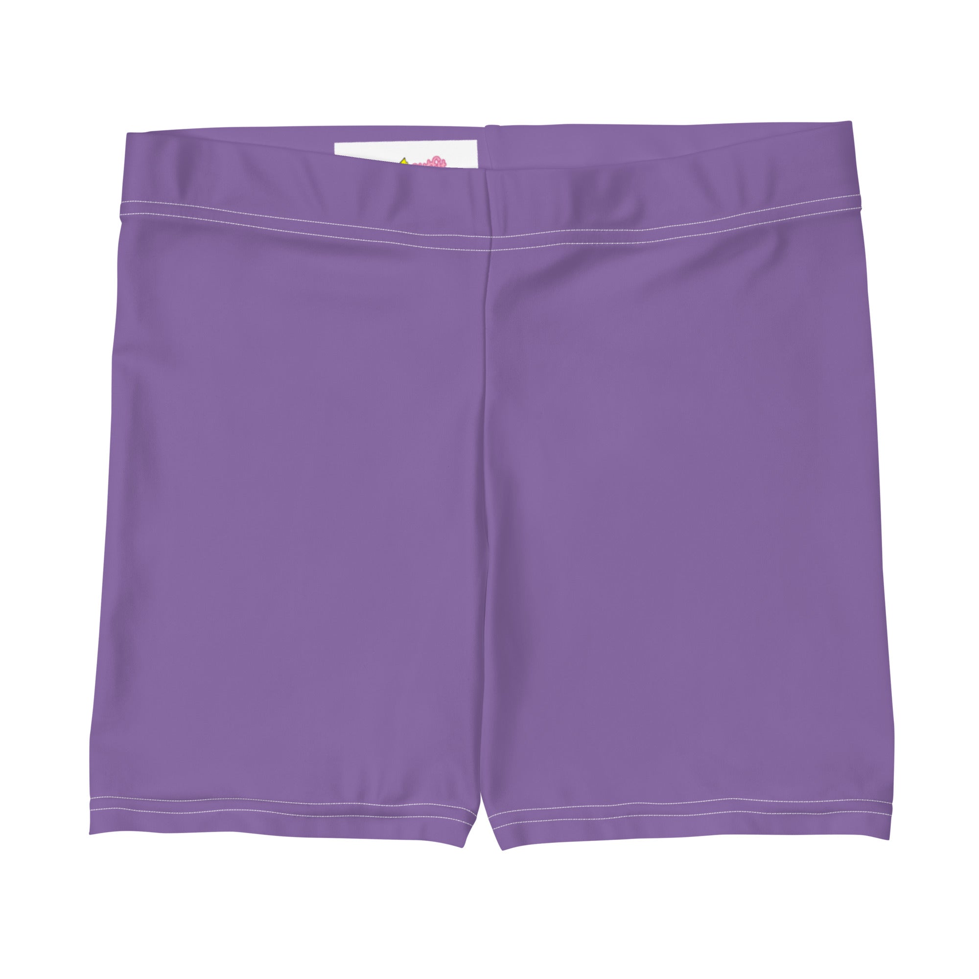 Preppy Minimal Lavender Tight Shorts for Women