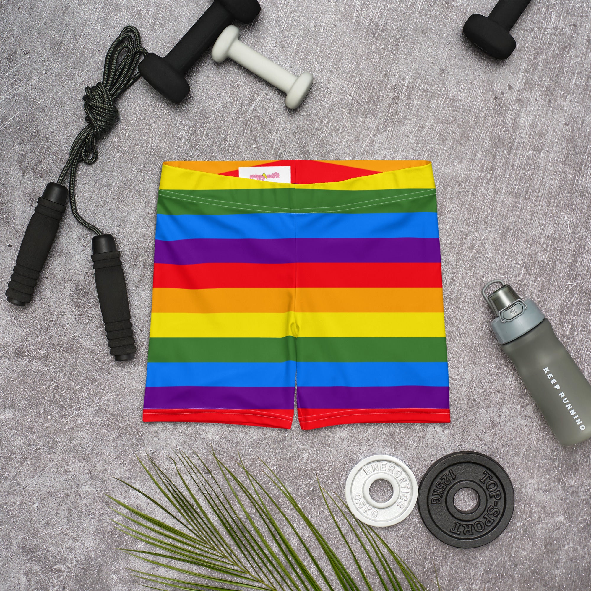 Pride Rainbow Running Tight Shorts for Women