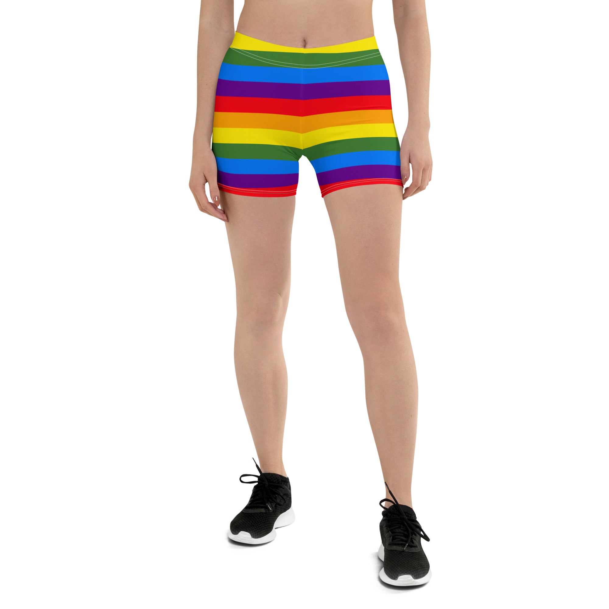 Pride Rainbow Running Tight Shorts for Women