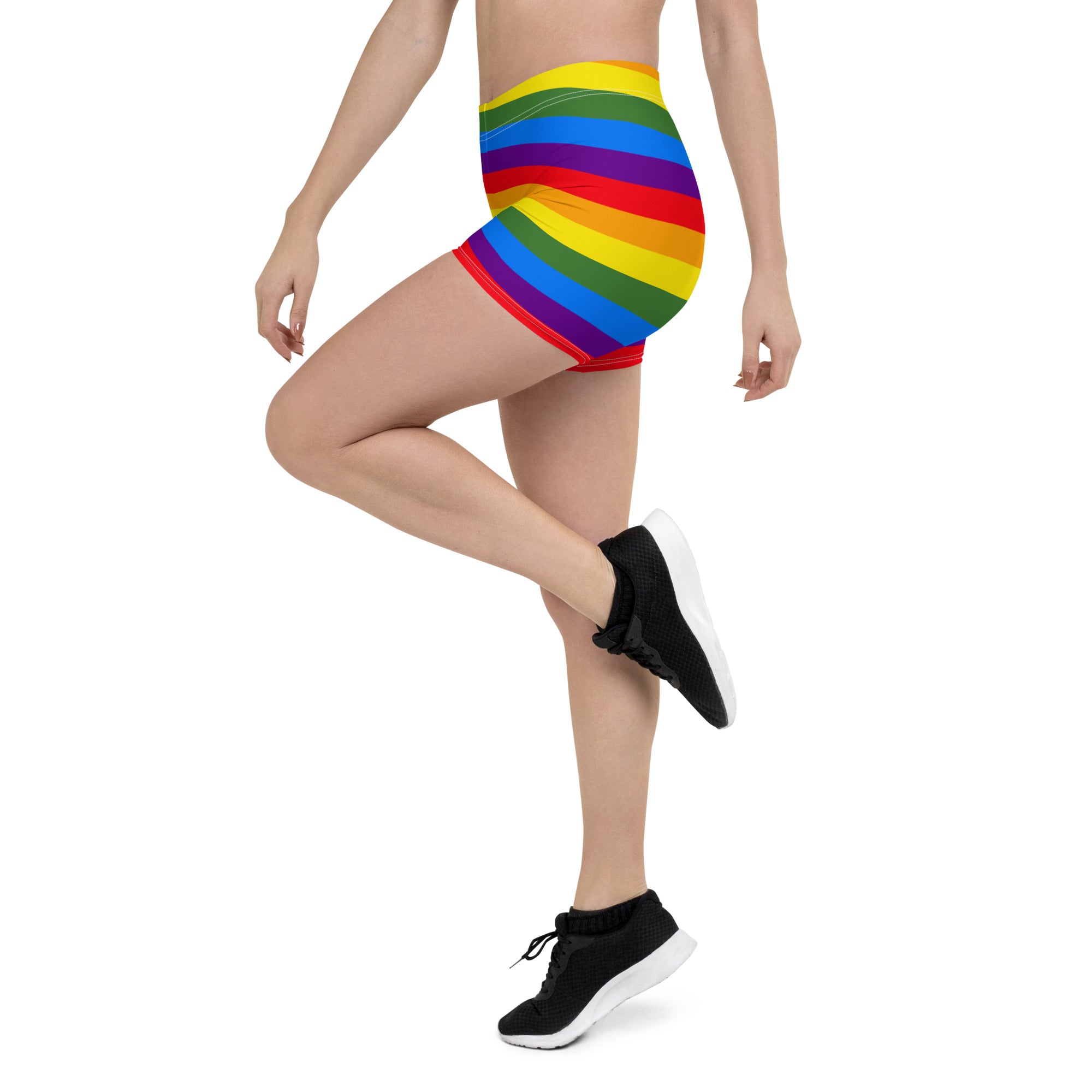 Pride Rainbow Running Tight Shorts for Women