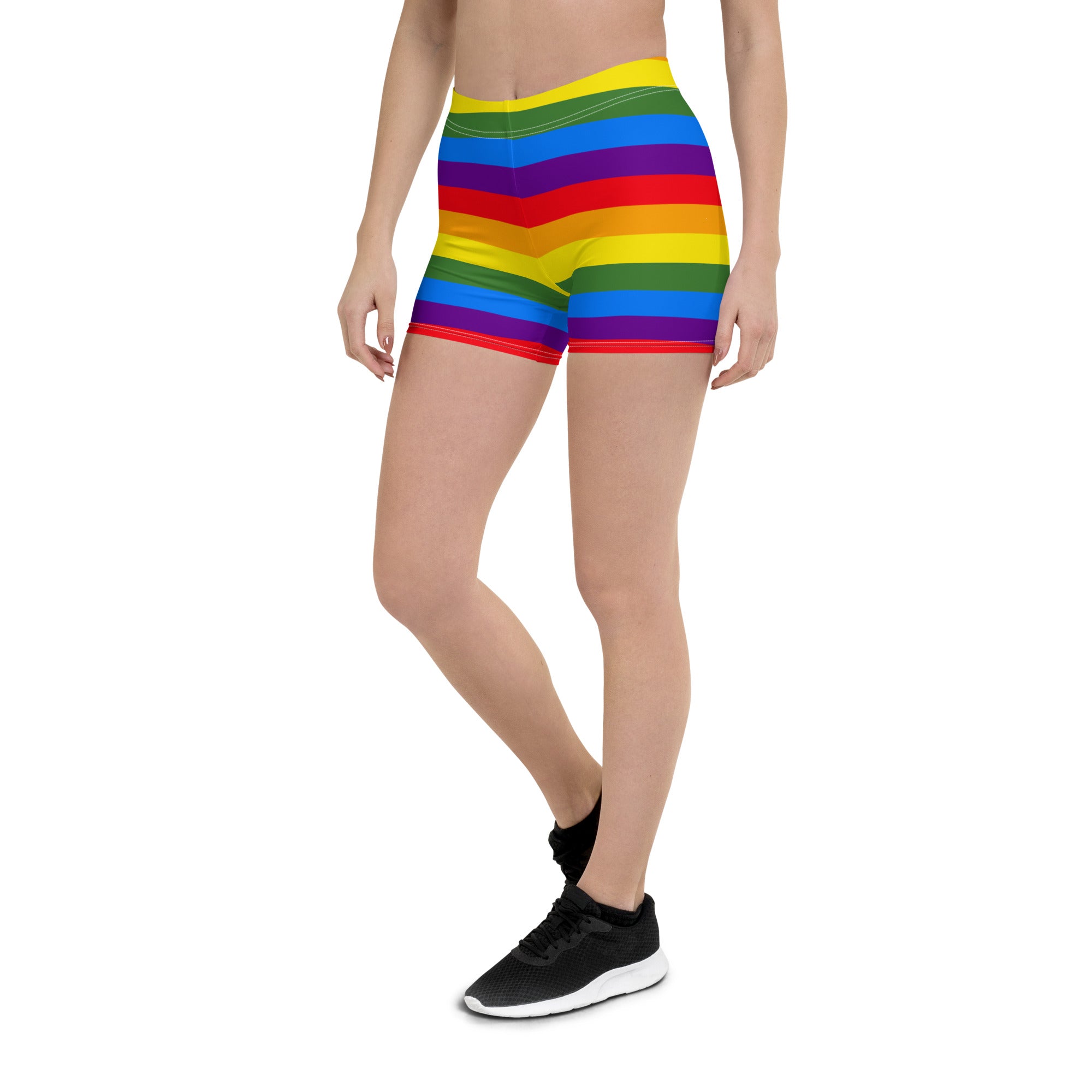 Pride Rainbow Running Tight Shorts for Women