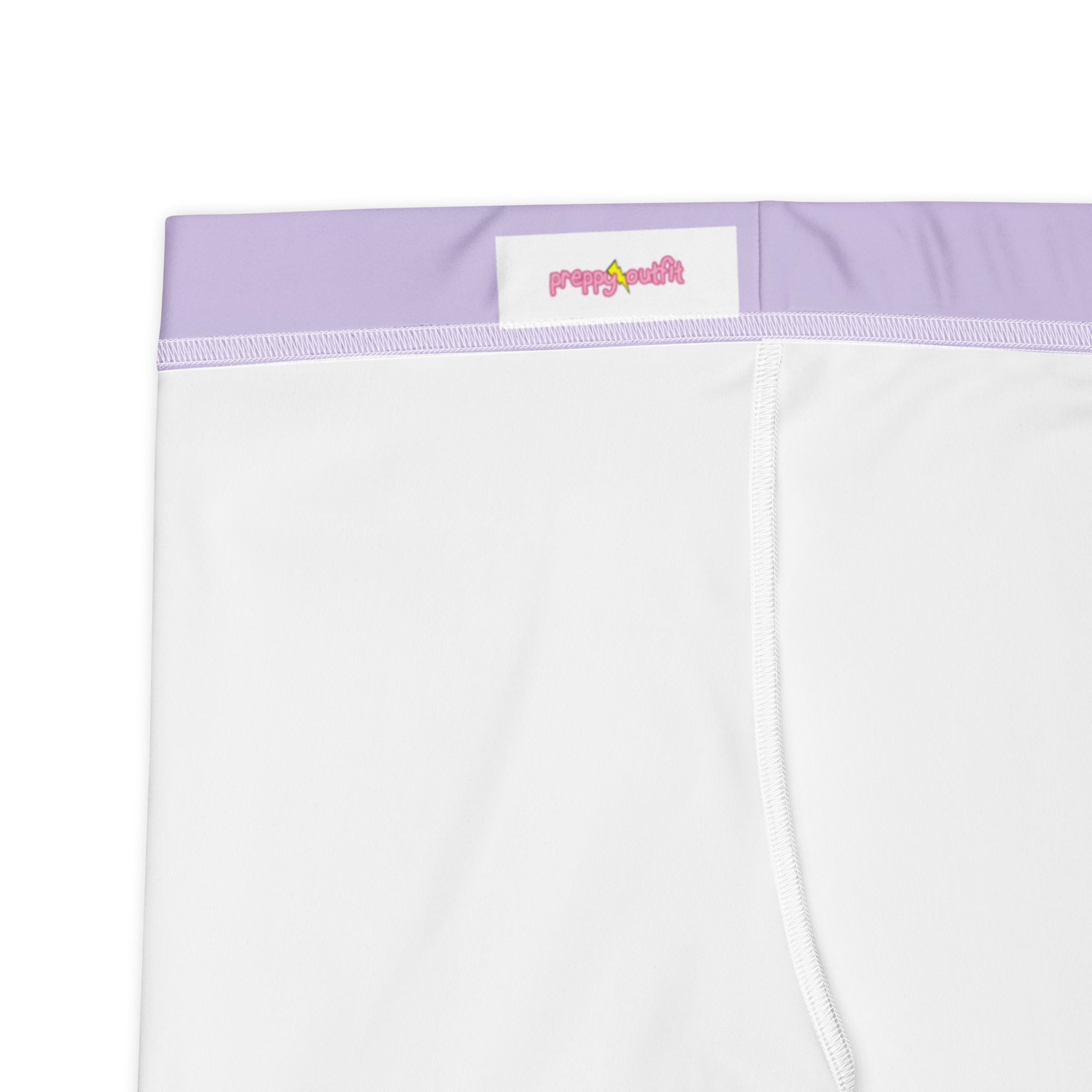 Preppy Plain Purple Tight Shorts for Women