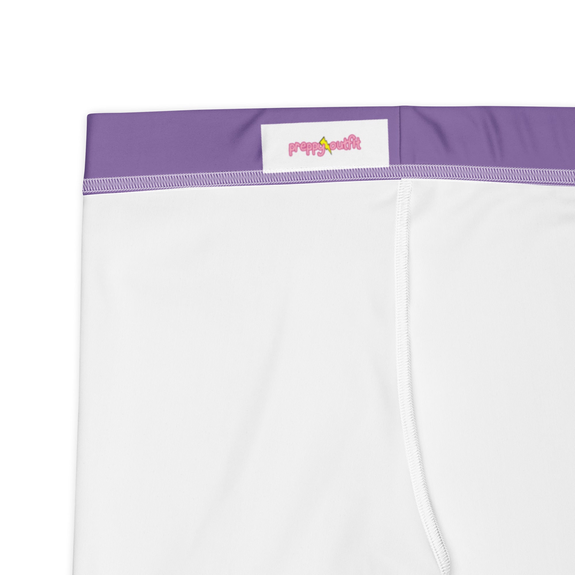 Preppy Minimal Lavender Tight Shorts for Women