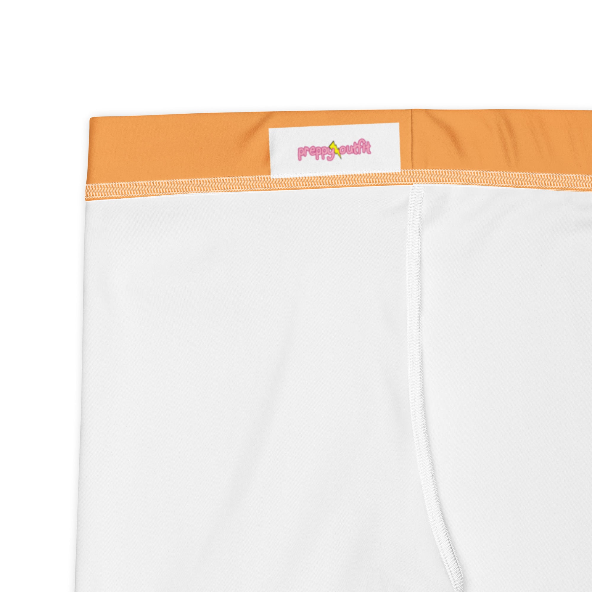 Sporty Orange Plain Gym Workout Tight Shorts for Women
