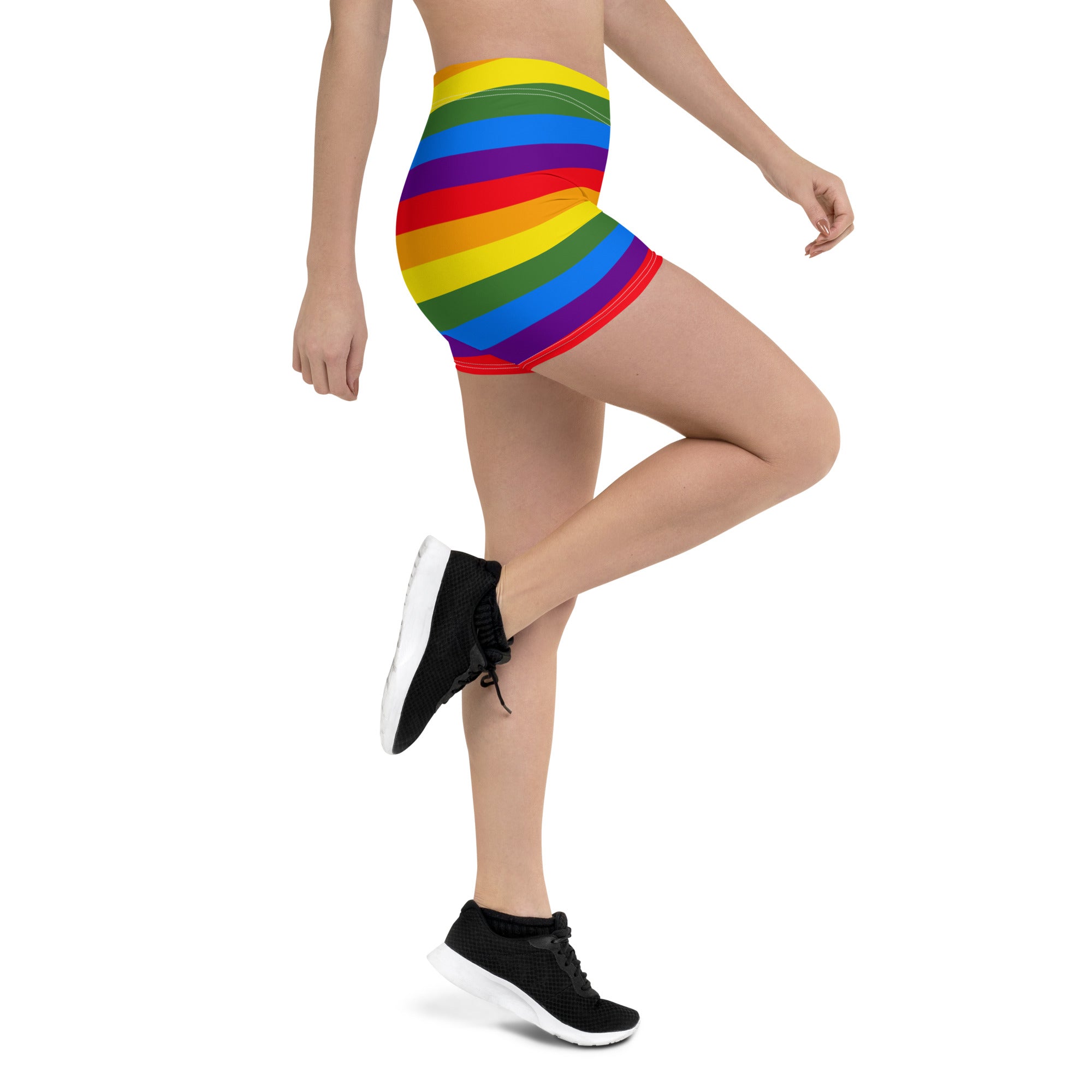 Pride Rainbow Running Tight Shorts for Women