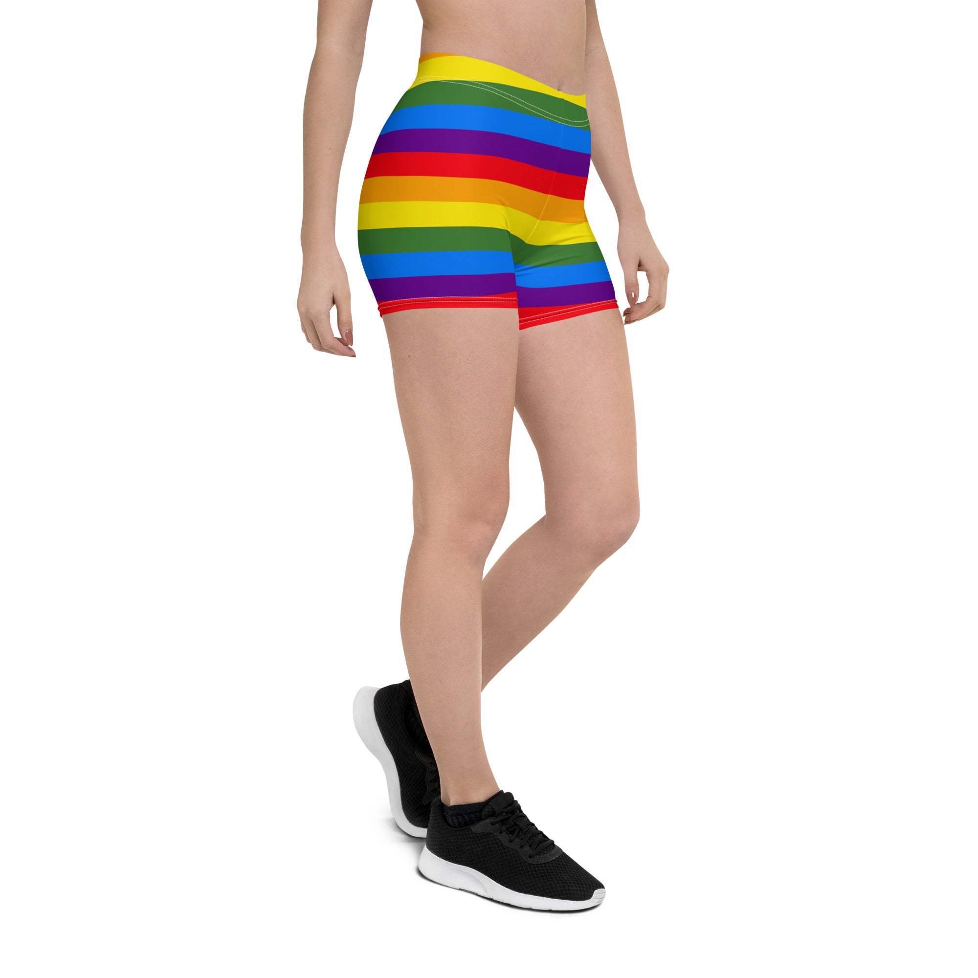 Pride Rainbow Running Tight Shorts for Women