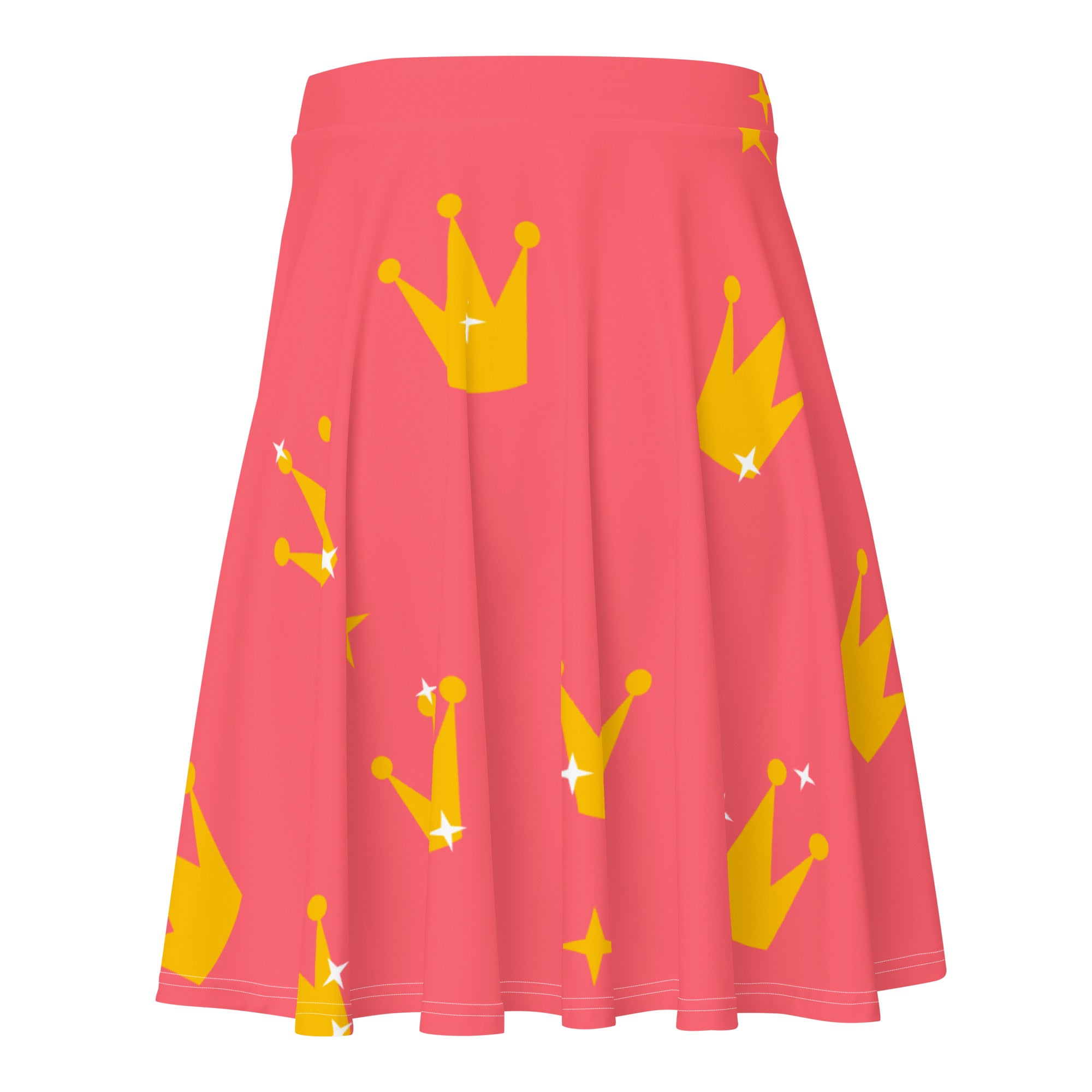 Preppy Crown High Waist Mini Skirt