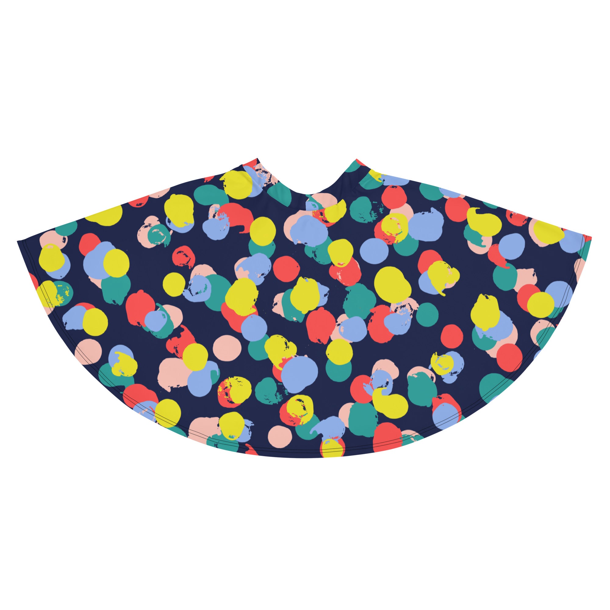 Colorful Dots Skater Skirt