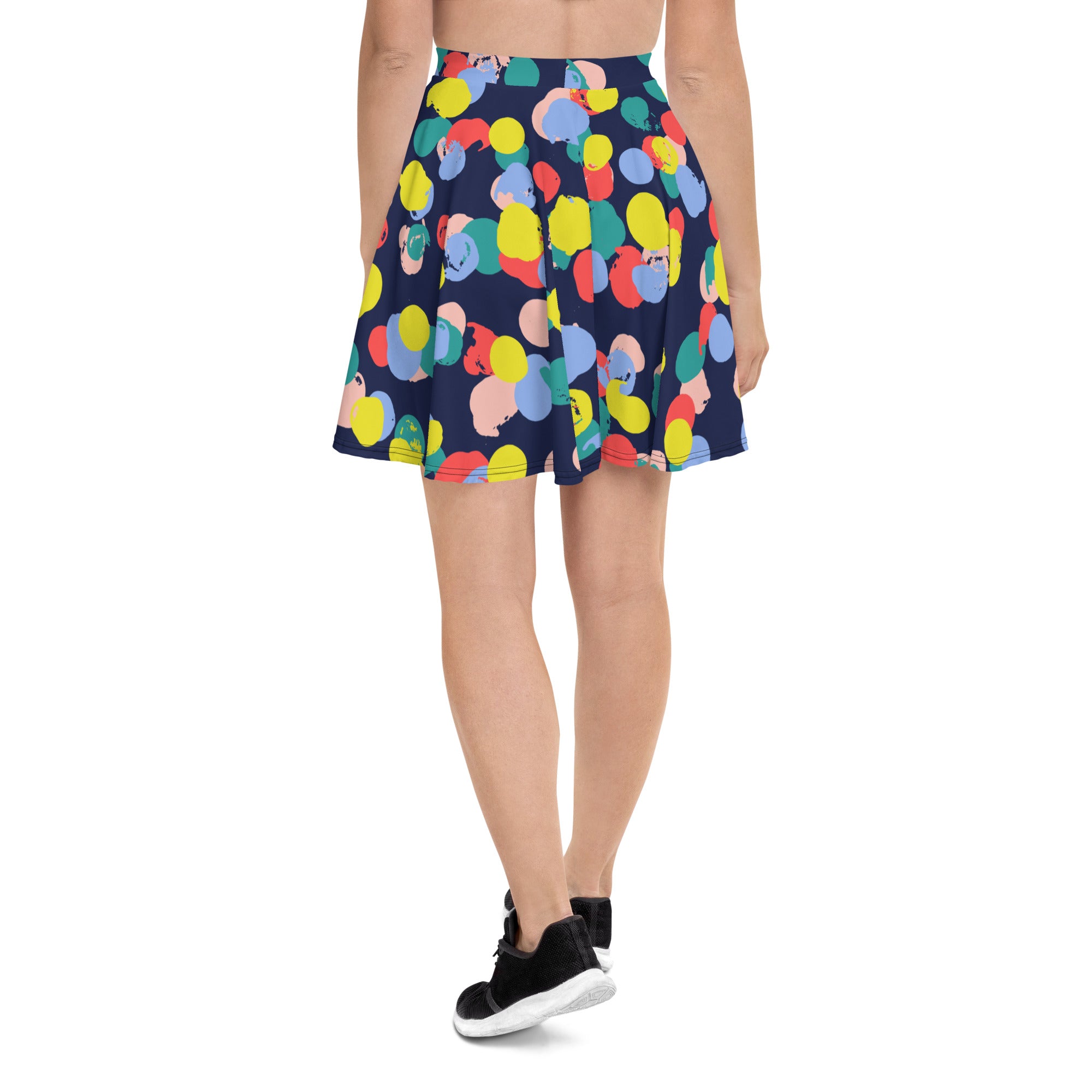 Colorful Dots Skater Skirt