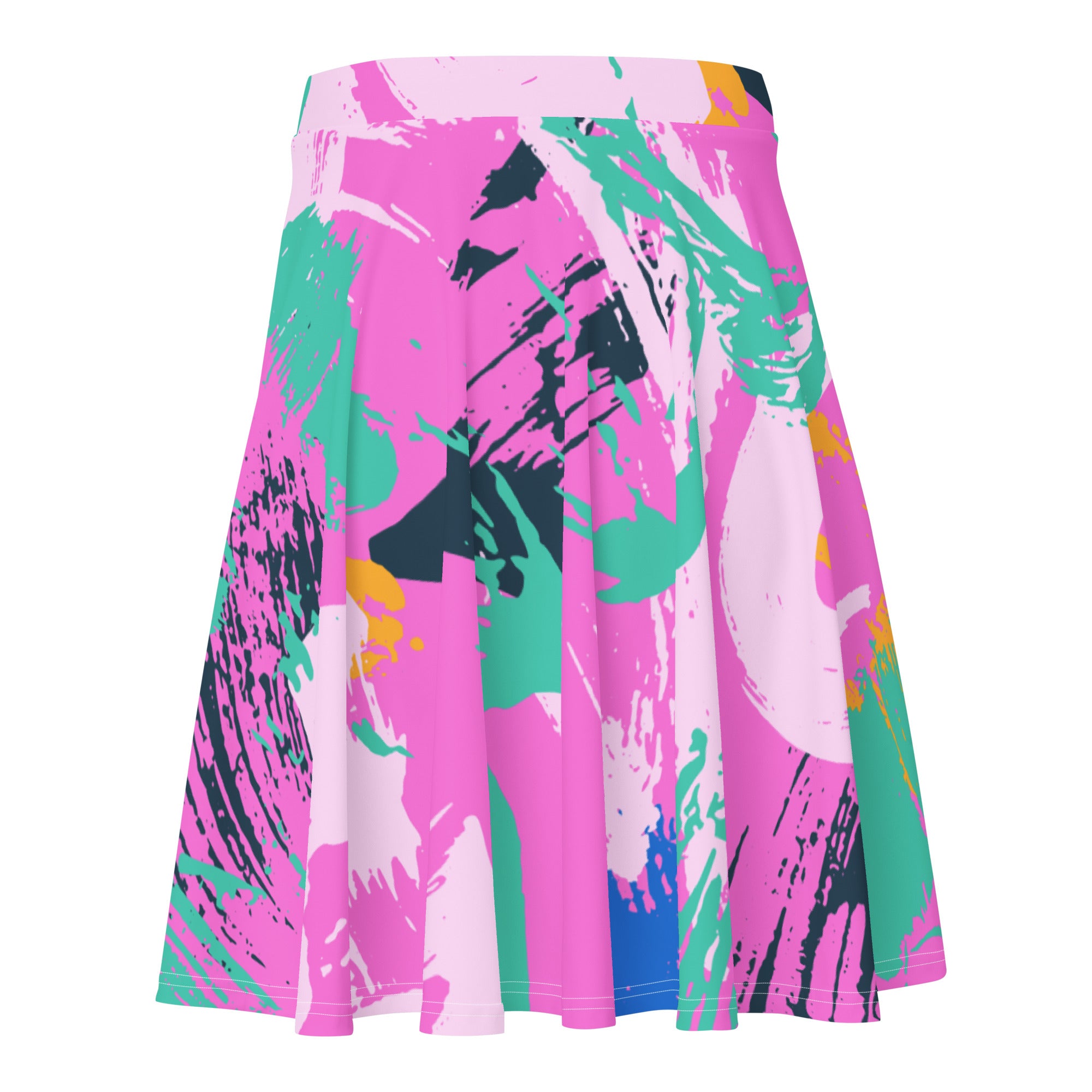 Rainbow Confyitty Brush Strokes Mini Skirt