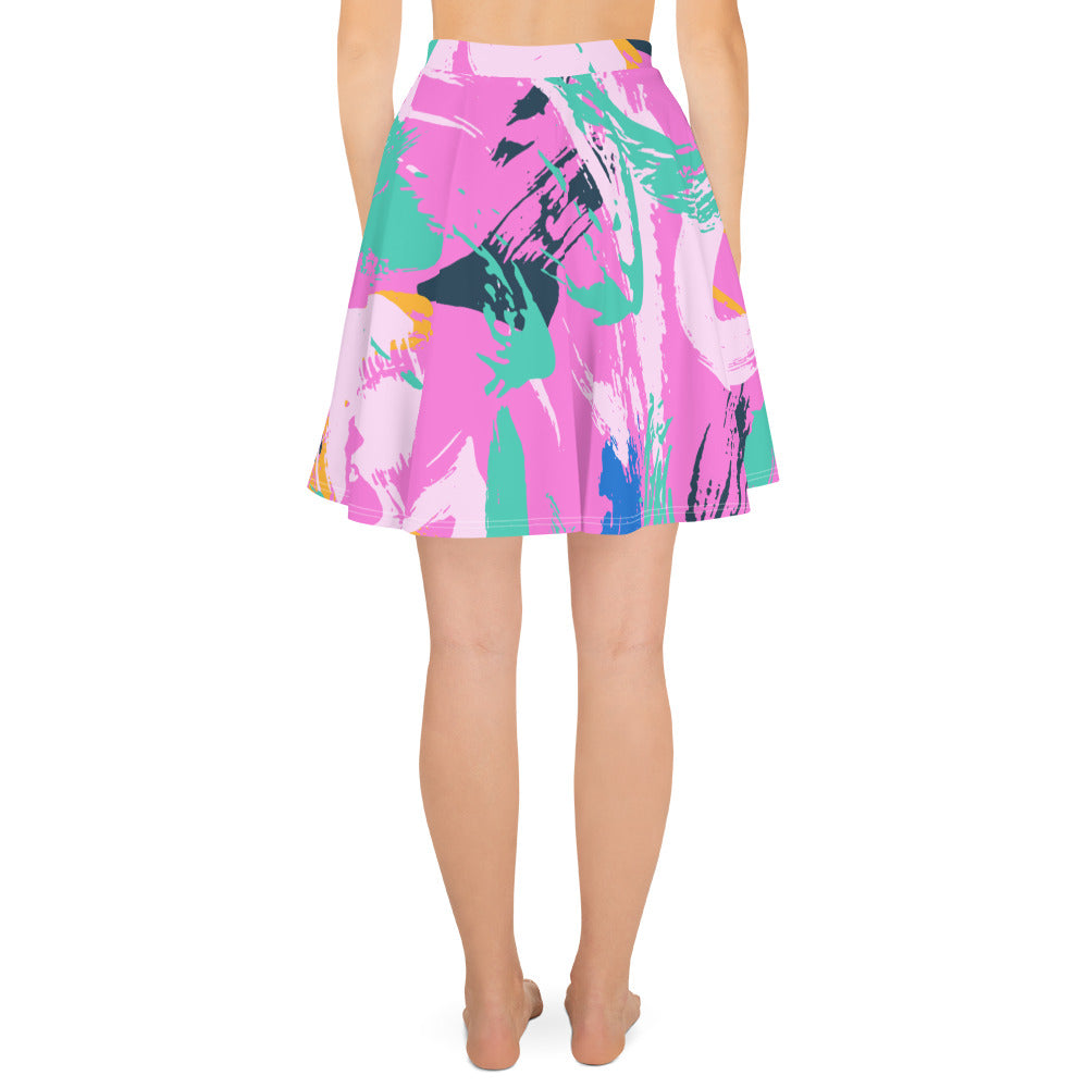 Rainbow Confyitty Brush Strokes Mini Skirt
