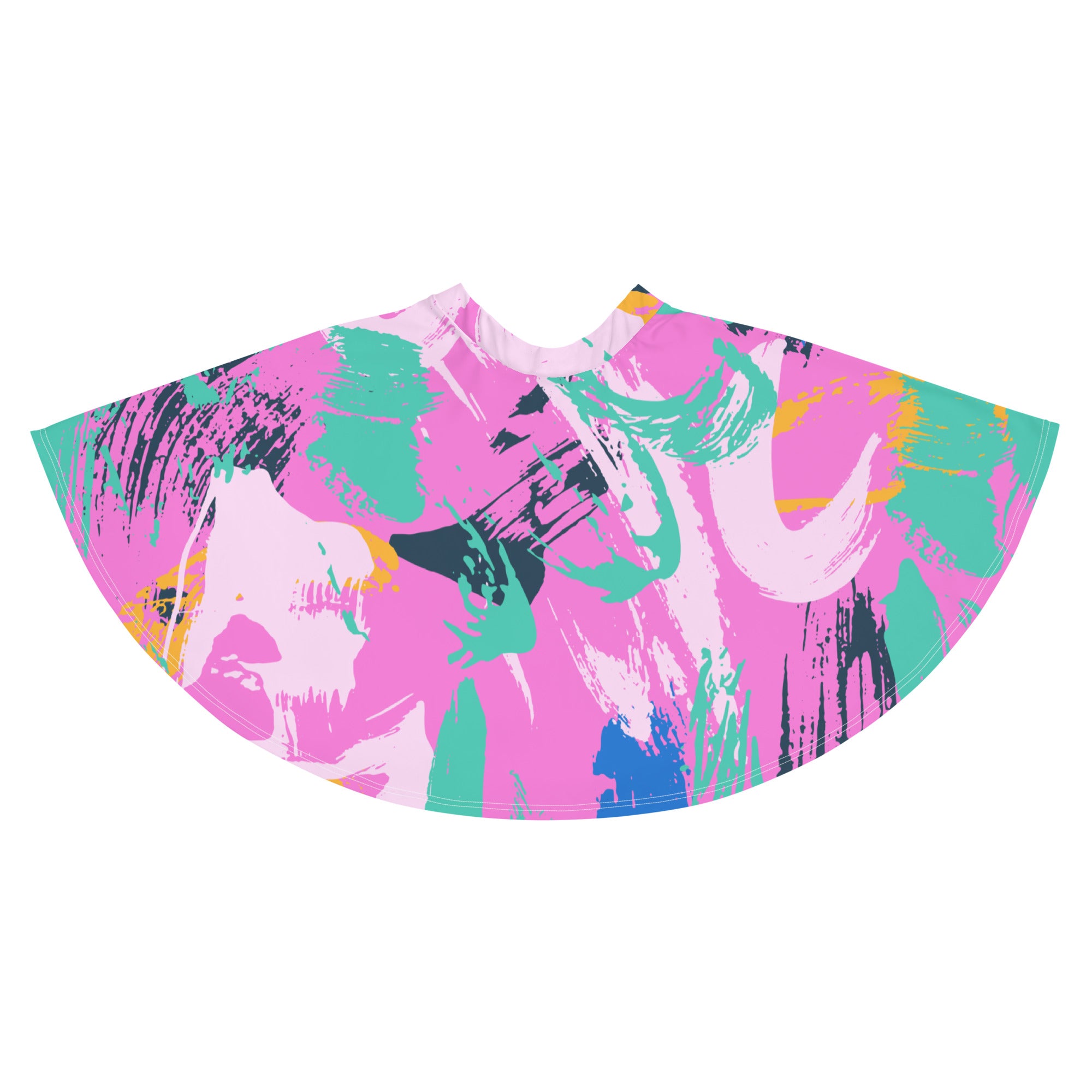 Rainbow Confyitty Brush Strokes Mini Skirt