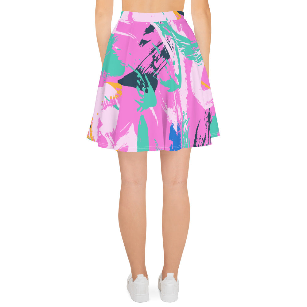 Rainbow Confyitty Brush Strokes Mini Skirt