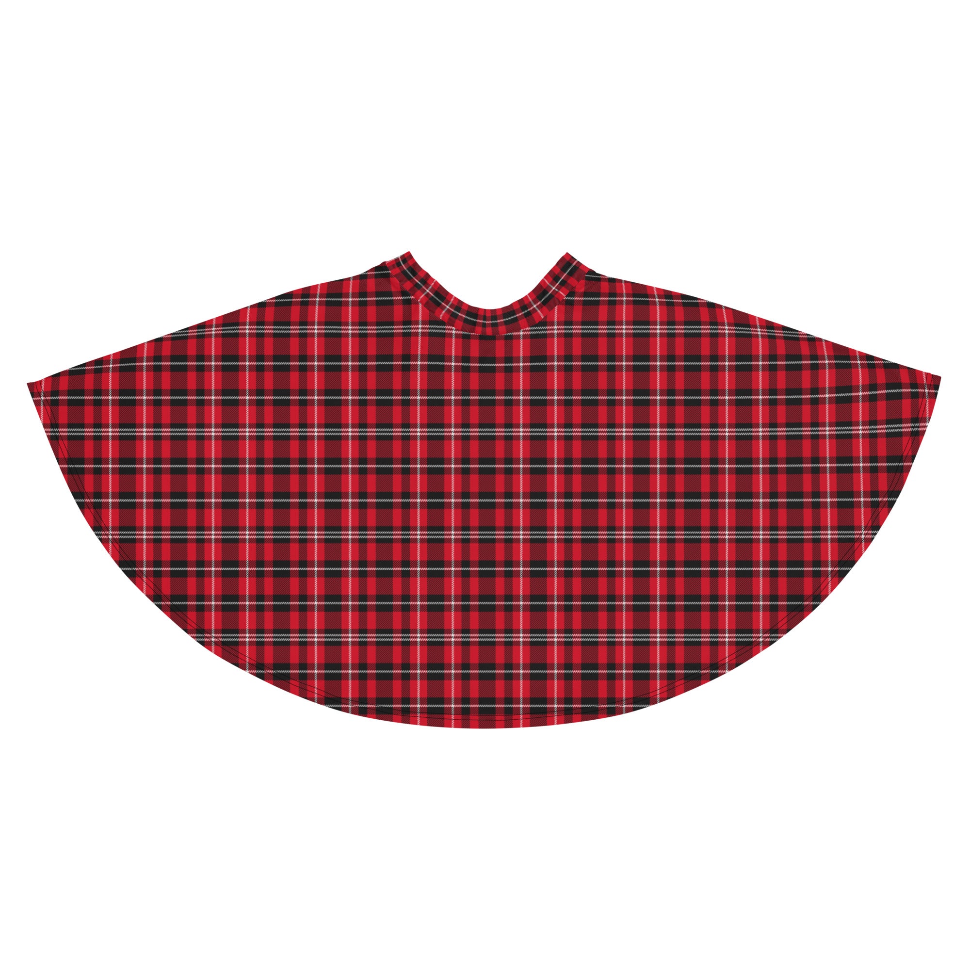 Preppy Red and Black Tartan Plaid Mini Skirt