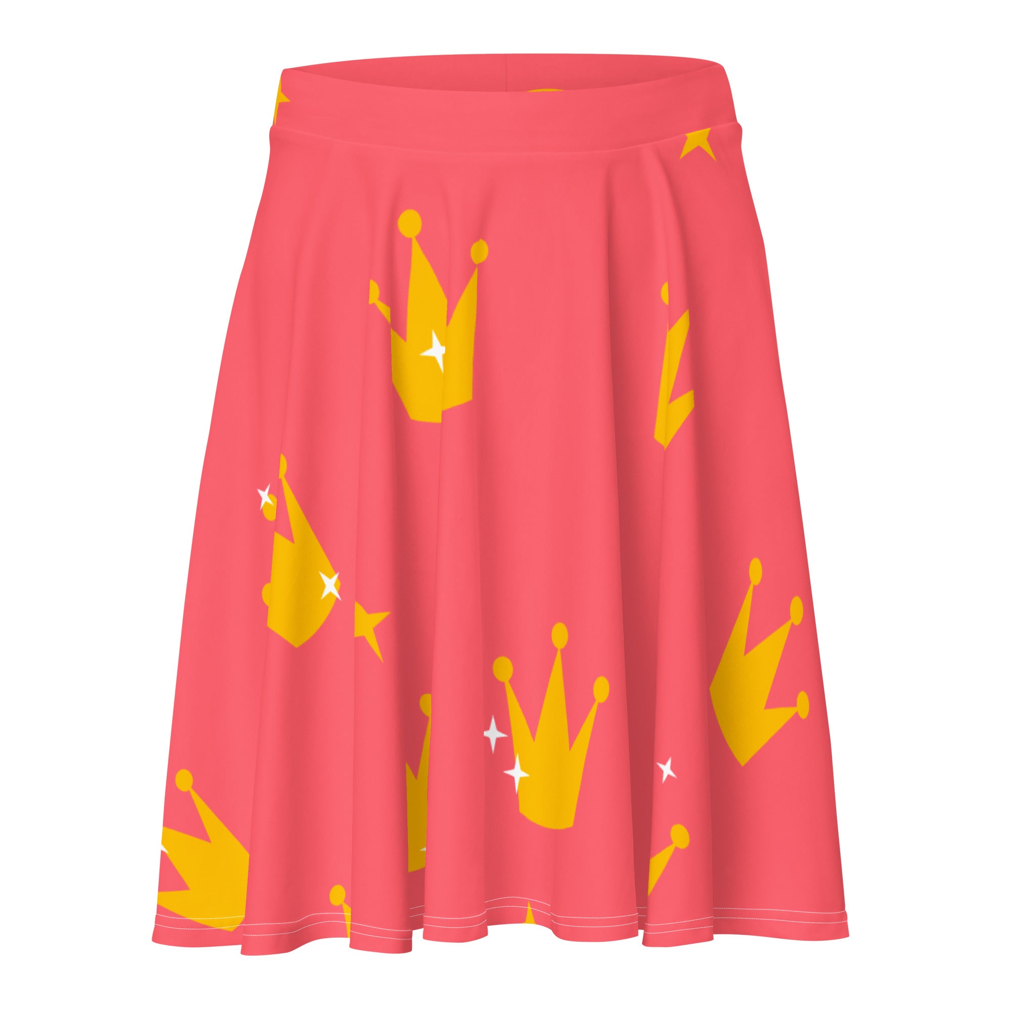 Preppy Crown High Waist Mini Skirt