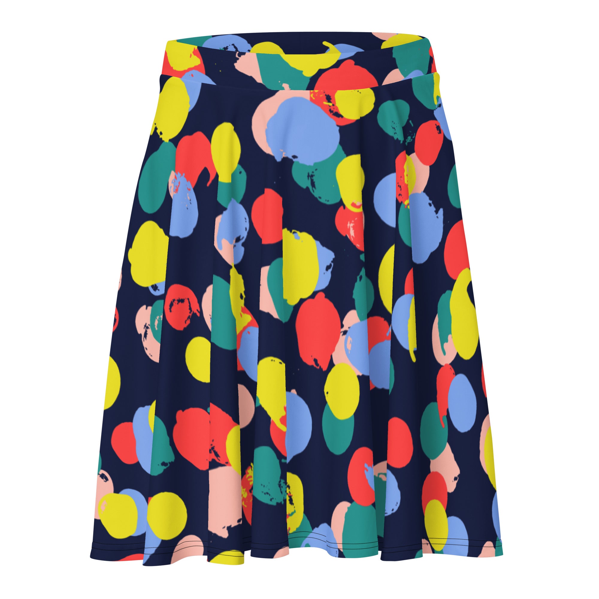Colorful Dots Skater Skirt