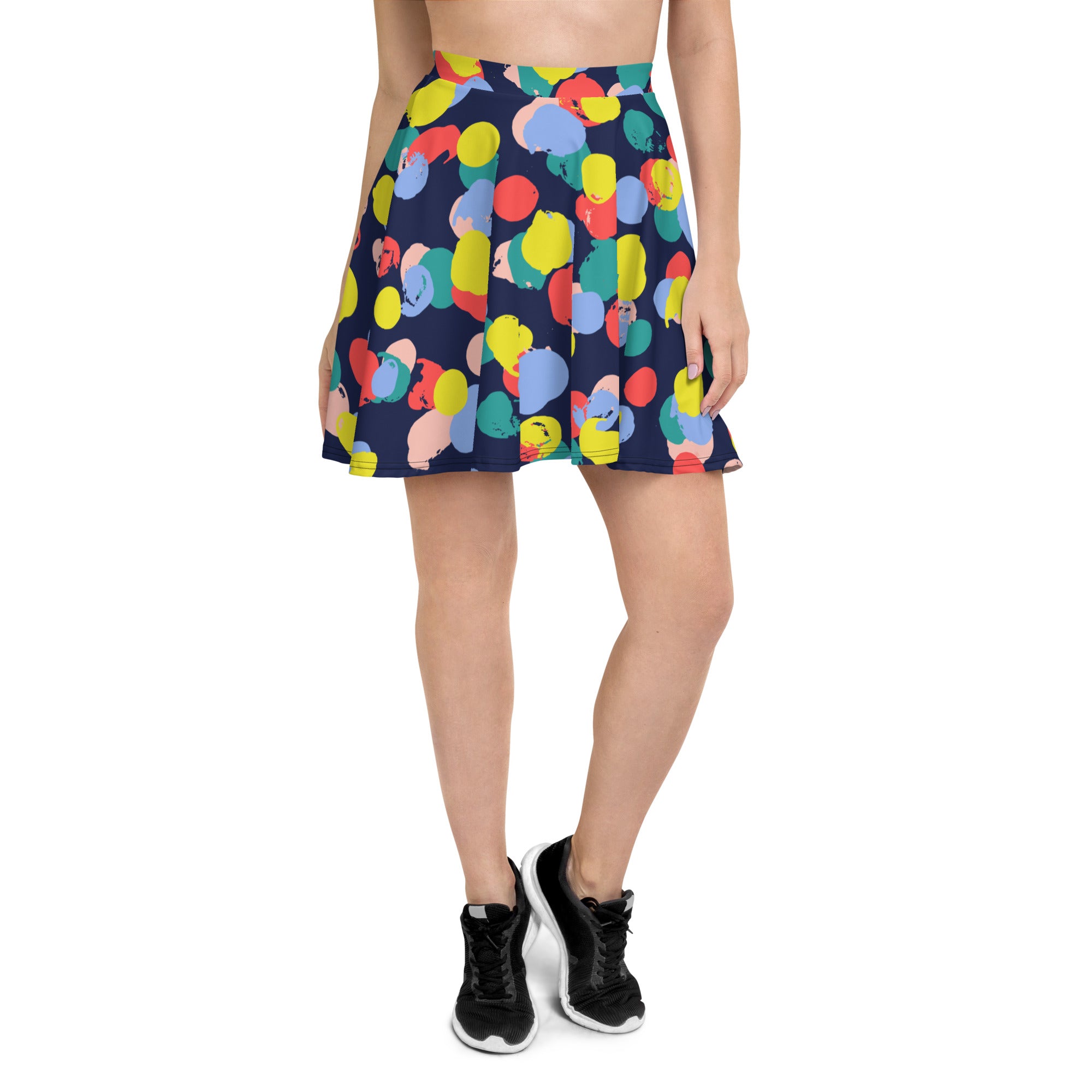 Colorful Dots Skater Skirt