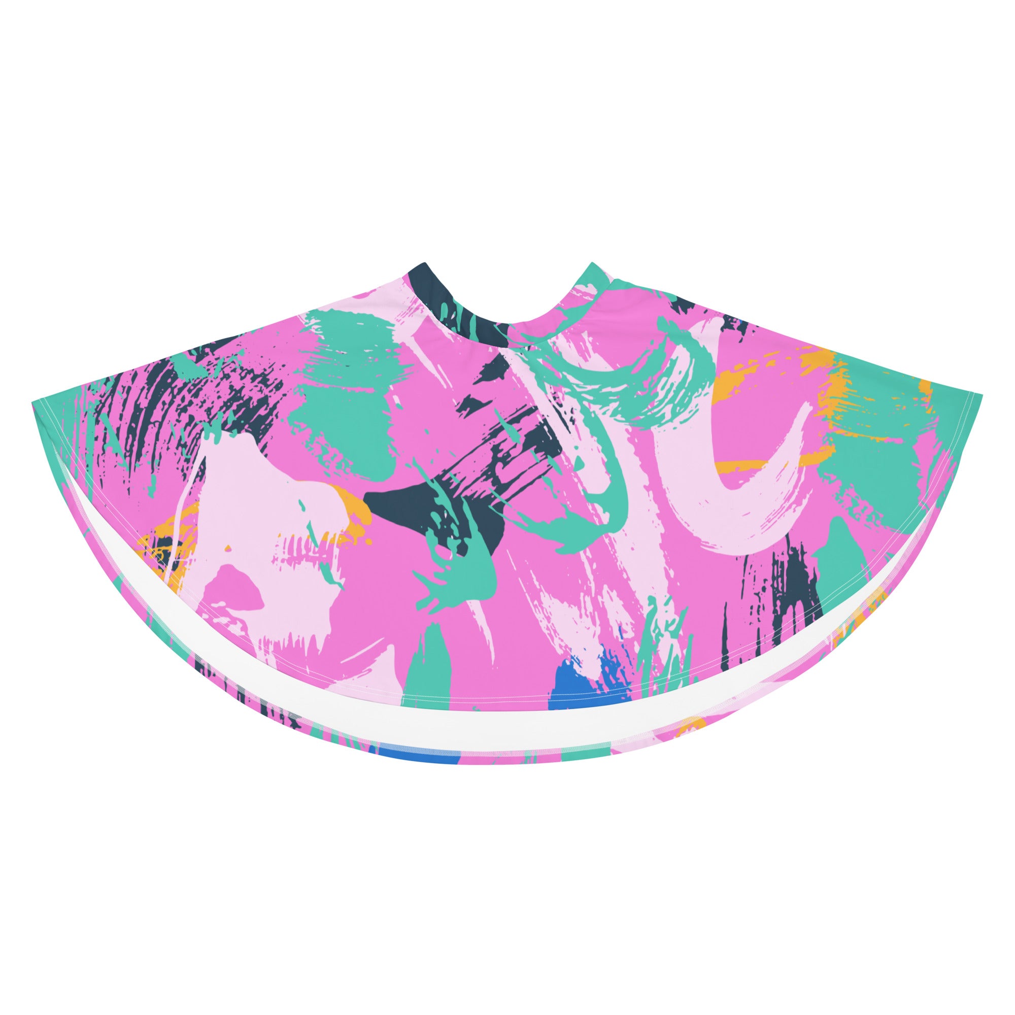 Rainbow Confyitty Brush Strokes Mini Skirt