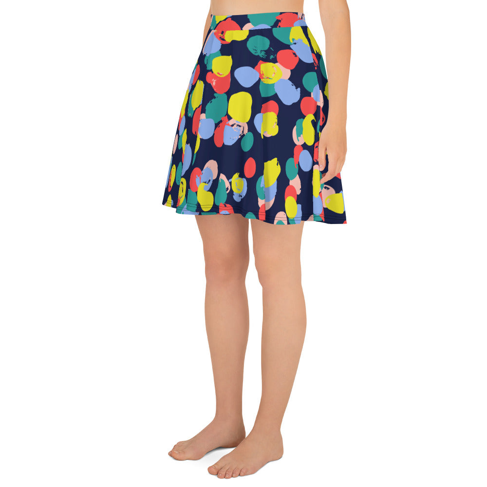 Colorful Dots Skater Skirt