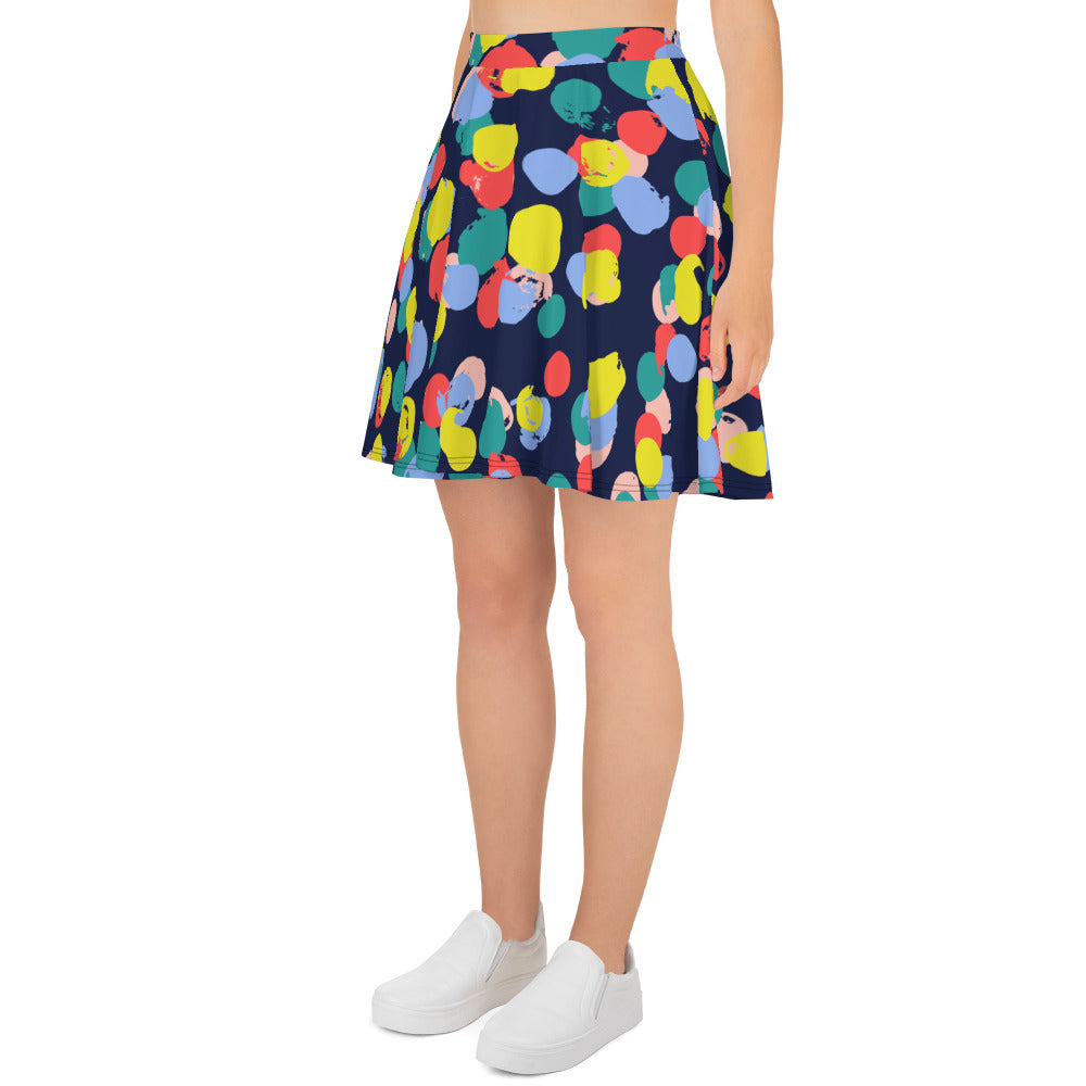 Colorful Dots Skater Skirt