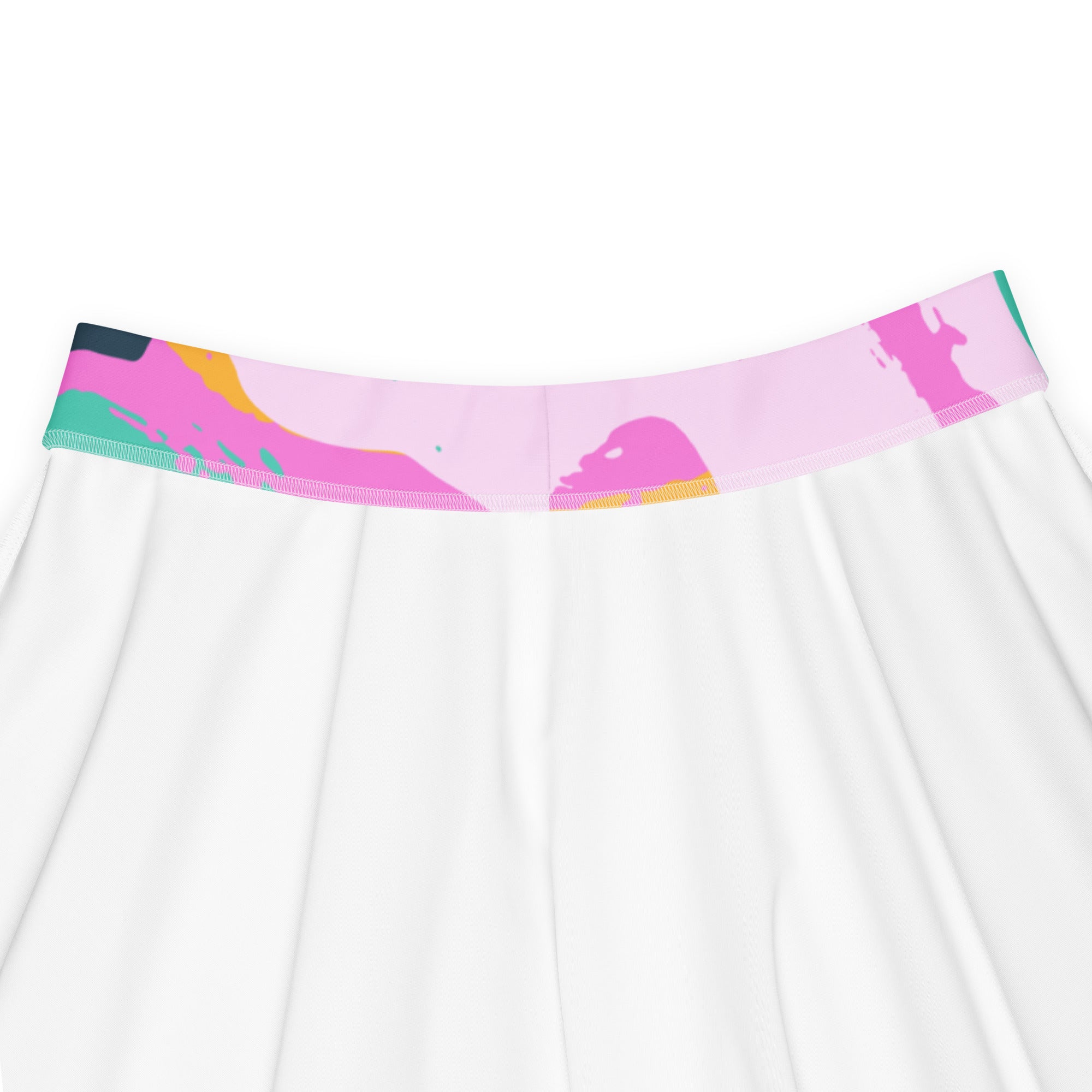 Rainbow Confyitty Brush Strokes Mini Skirt