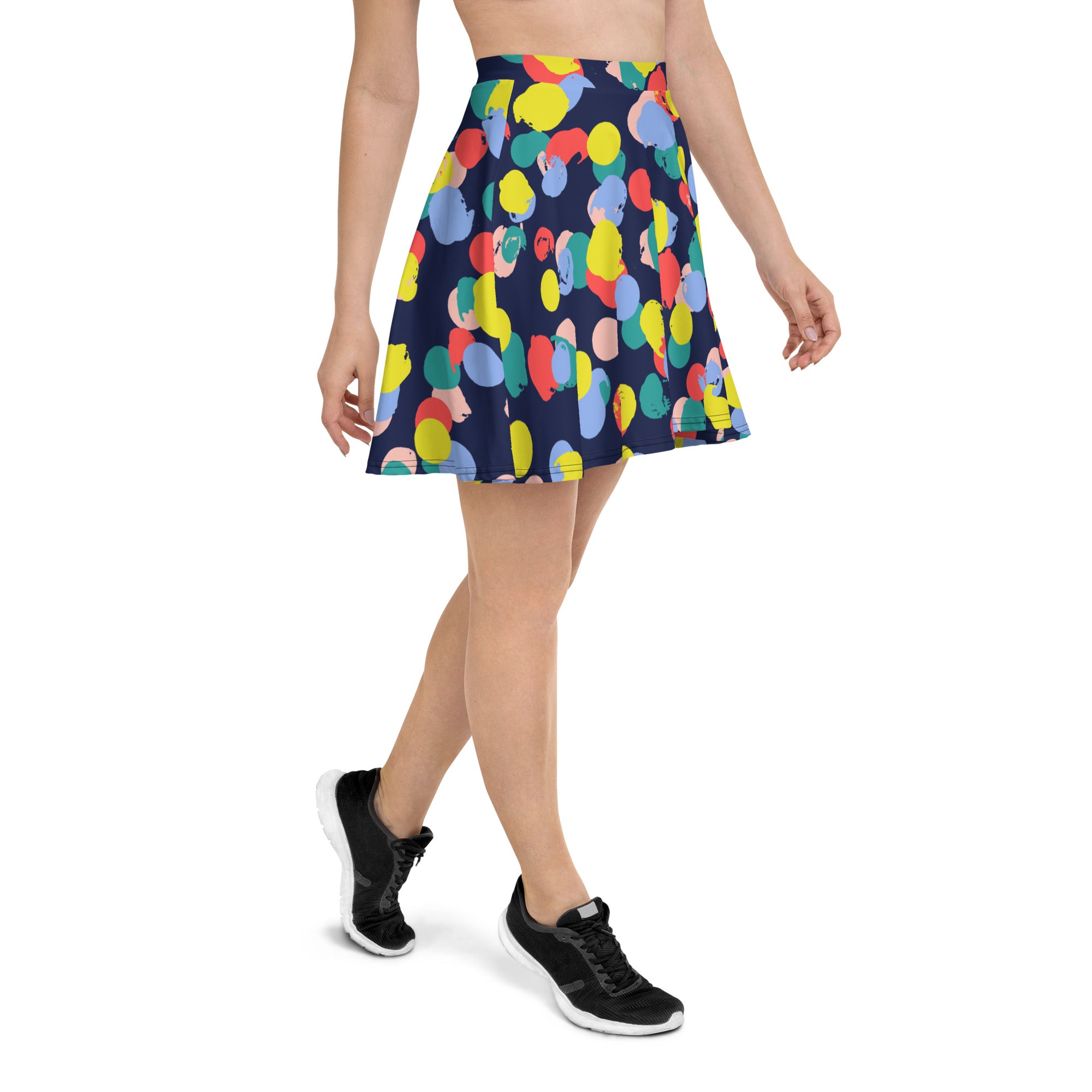 Colorful Dots Skater Skirt