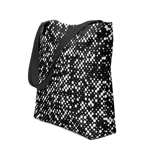 Minimal Geometrical Halftone Circle Tote bag