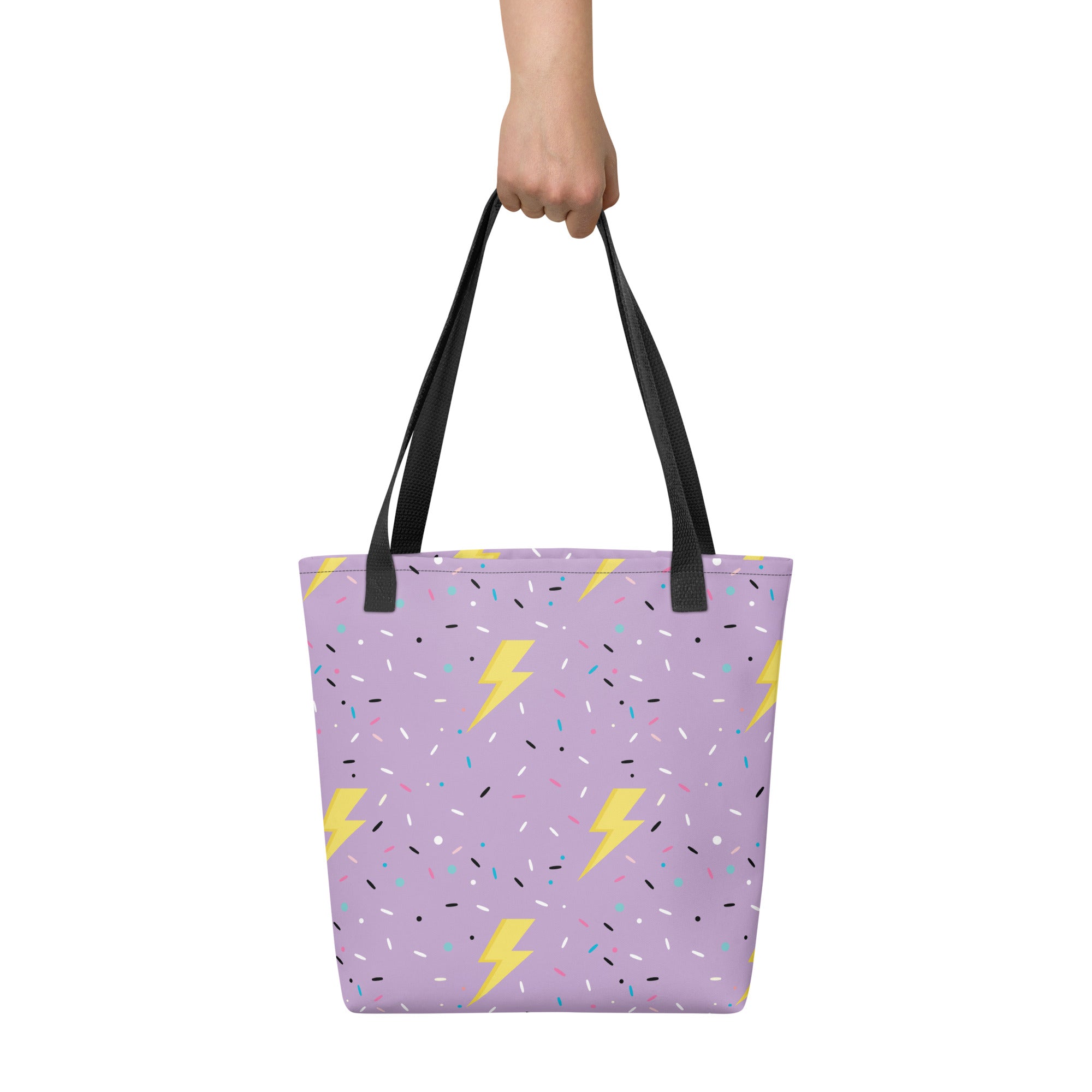 Preppy Lightning Bolt Aesthetic Pattern Tote bag