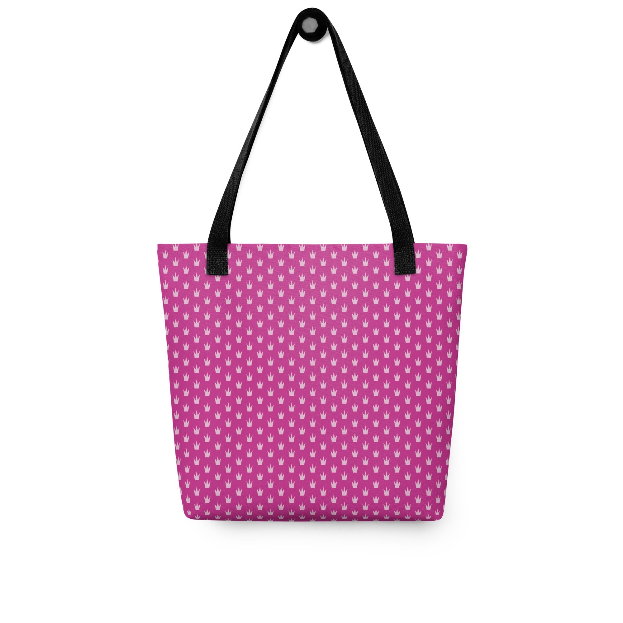 Preppy Crowns Pattern Aesthetic Tote Bag