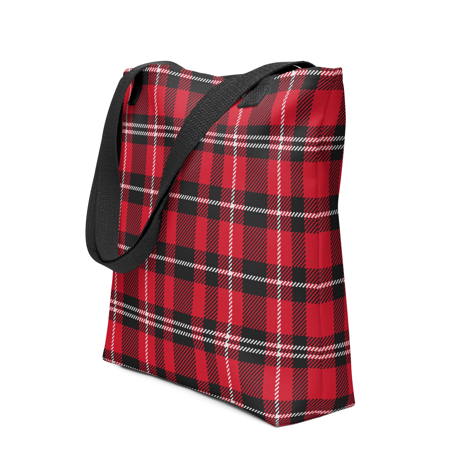 Preppy Buffalo Plaid Check Print Tote bag
