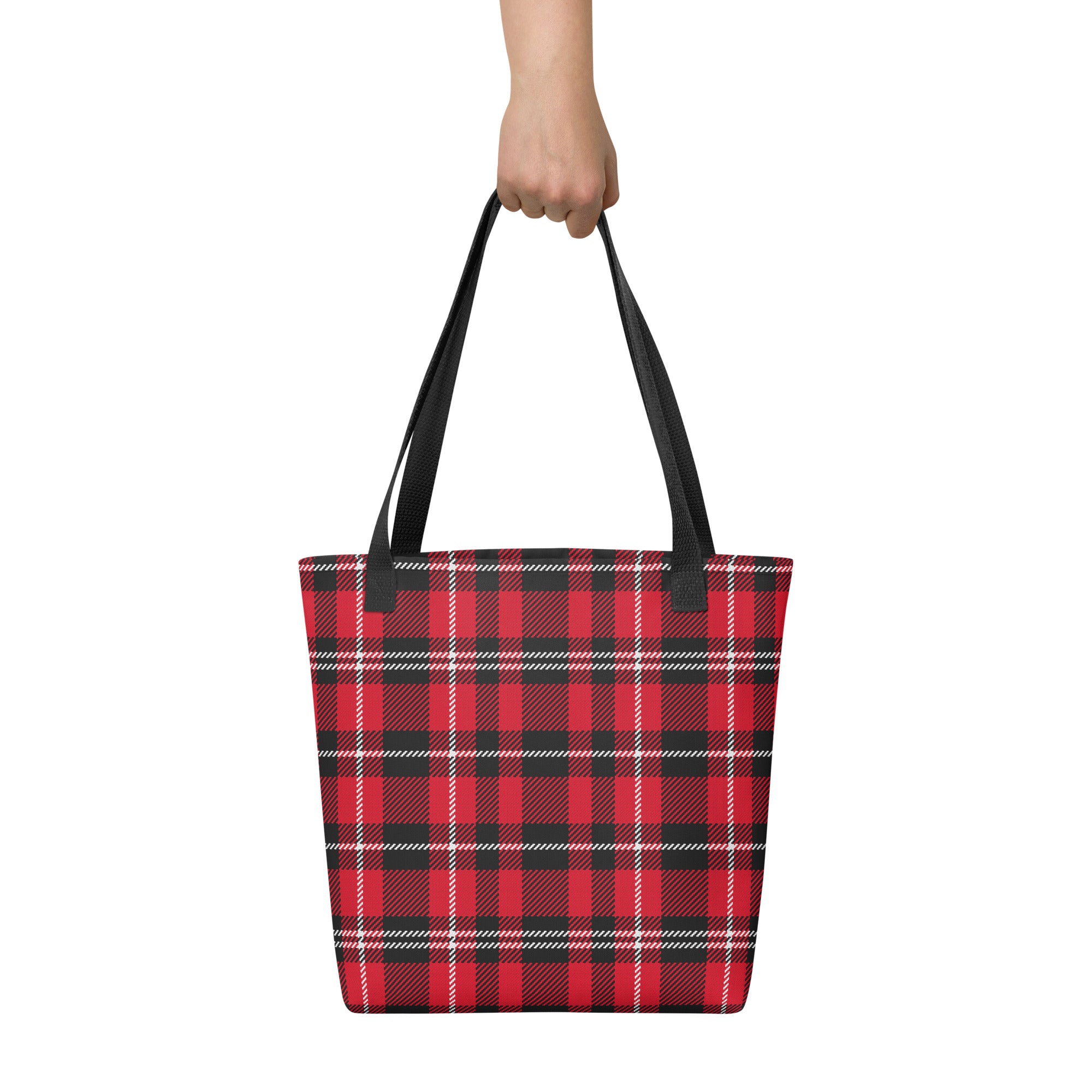 Preppy Buffalo Plaid Check Print Tote bag