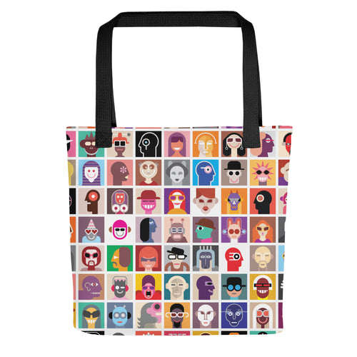Aesthetic Abstract Diversity Art Collage Tote bag
