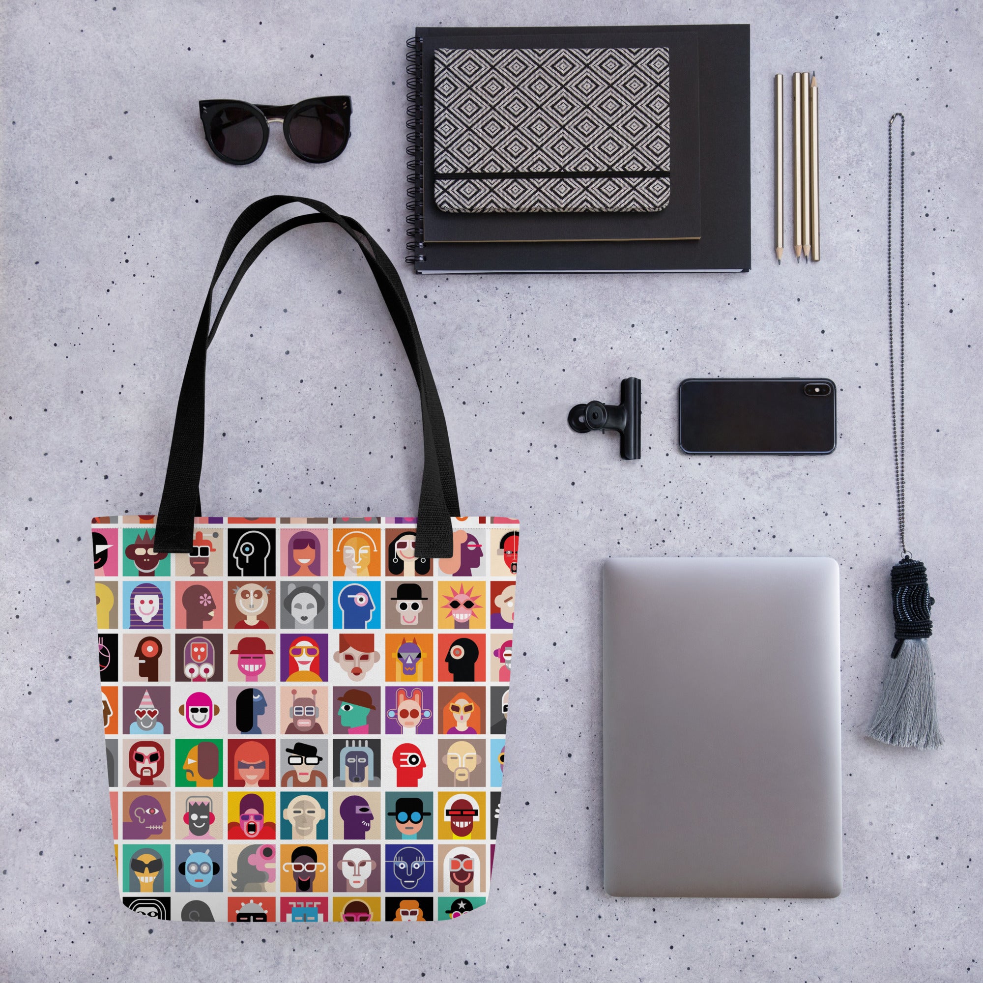 Aesthetic Abstract Diversity Art Collage Tote bag